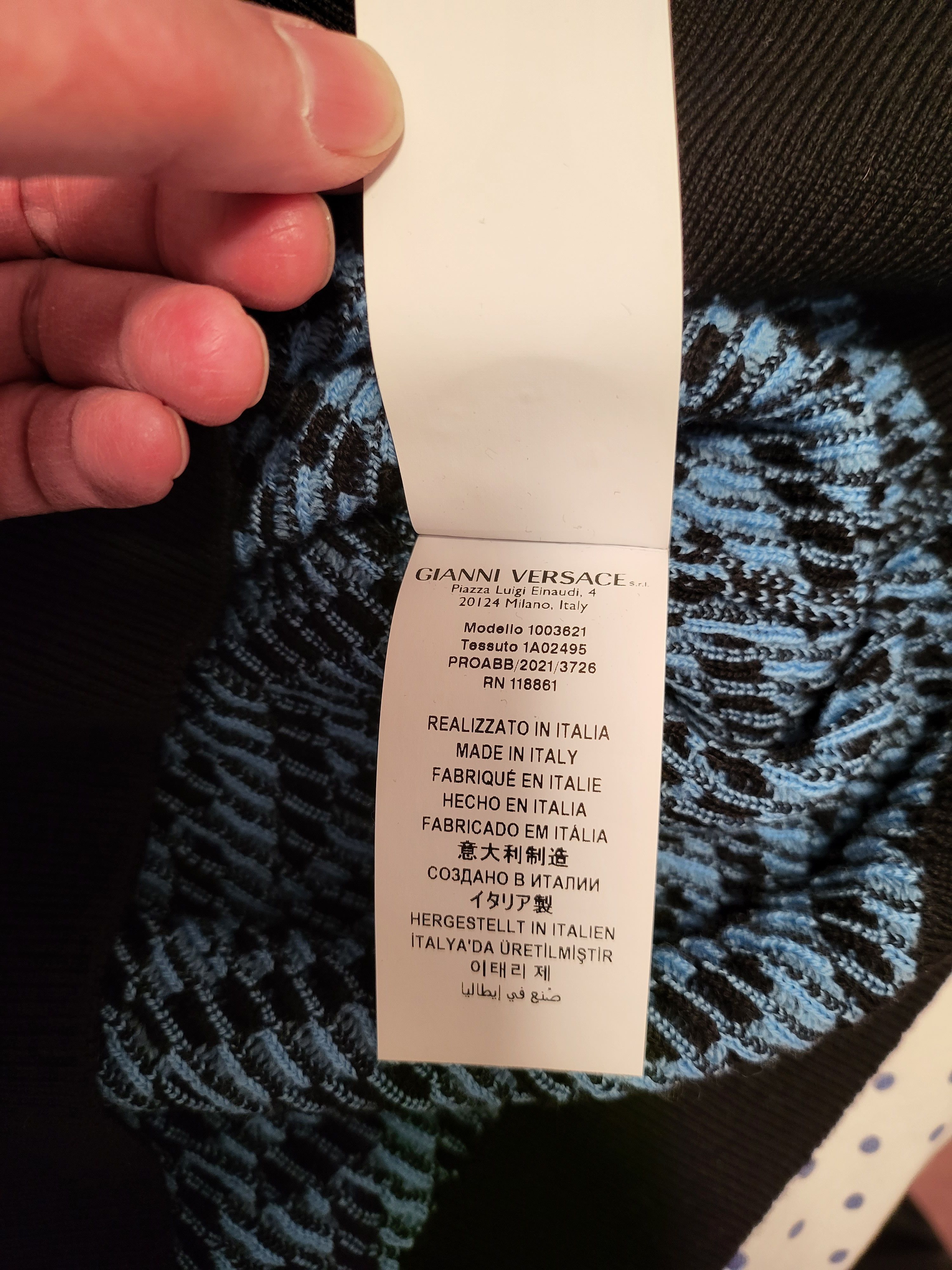 Versace La Greca Medusa Jacquard Sweater Size US M / EU 48-50 / 2 - 8 Thumbnail