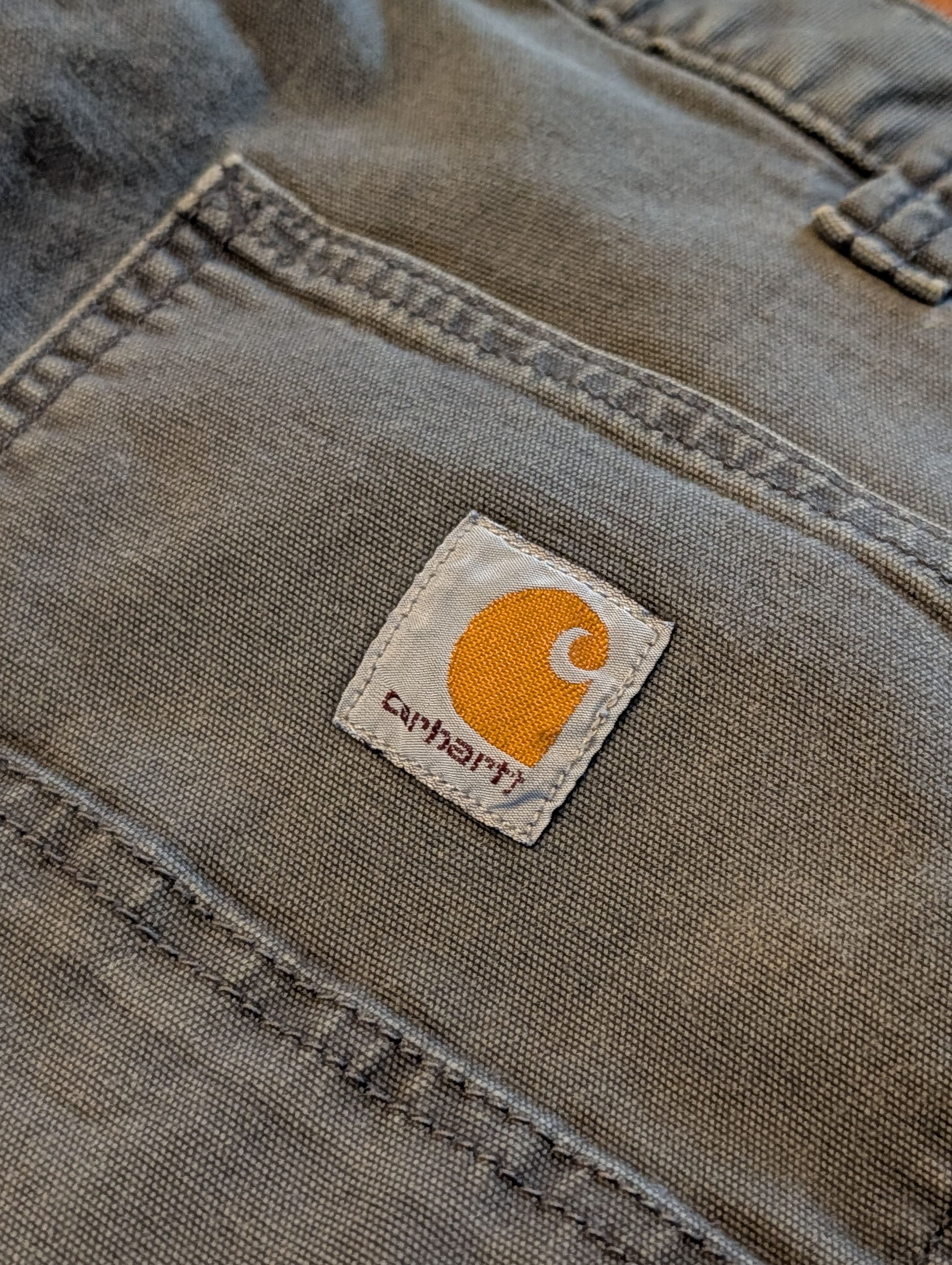 Carhartt Carhartt Relaxed Fit Work Pants Gray Canvas 38x30 (M: 35x30) Size US 38 / EU 54 - 2 Thumbnail