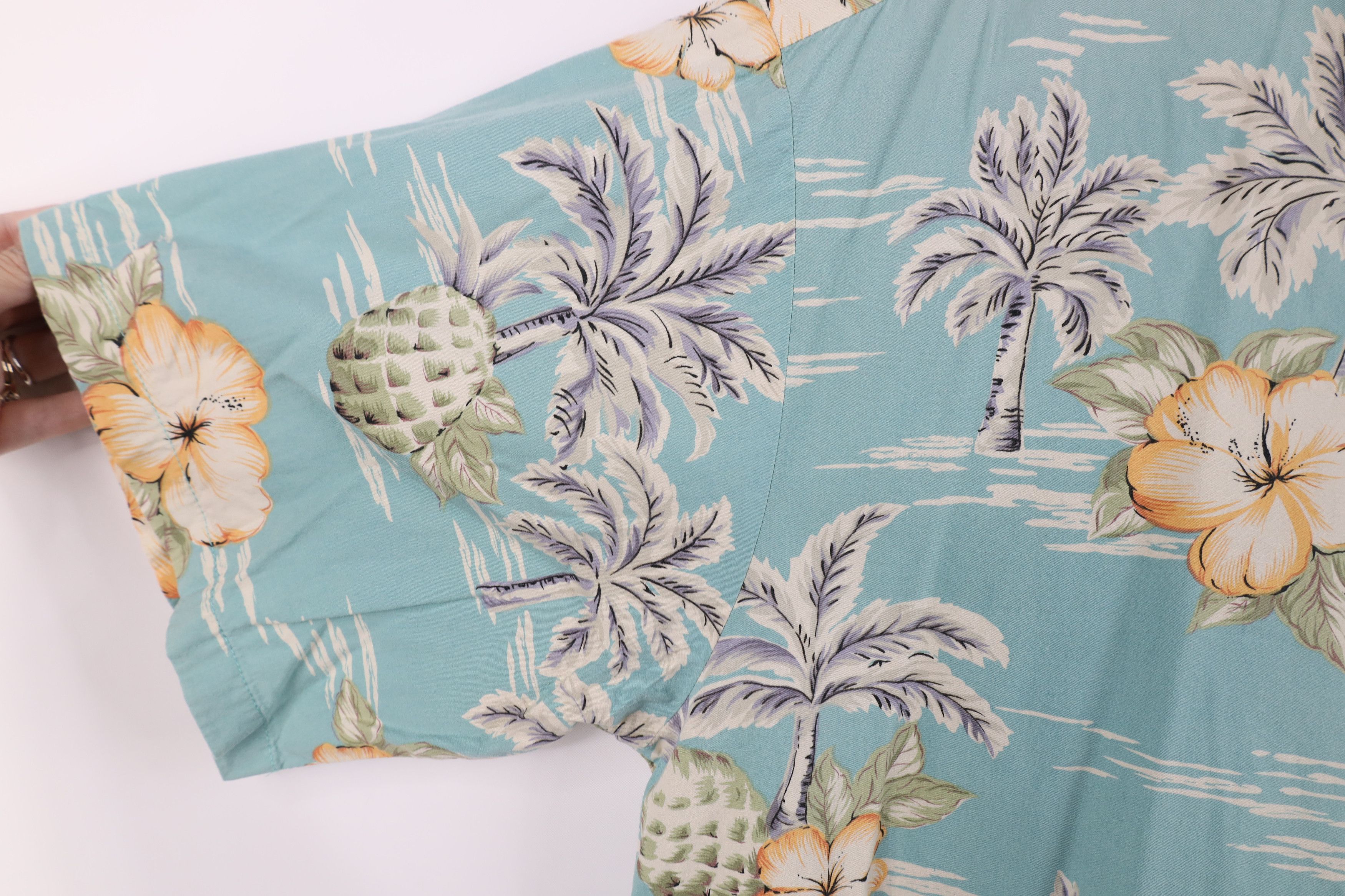 Vintage Vintage 90s Streetwear Beach Hawaiian Button Down Polo USA Size US L / EU 52-54 / 3 - 7 Thumbnail