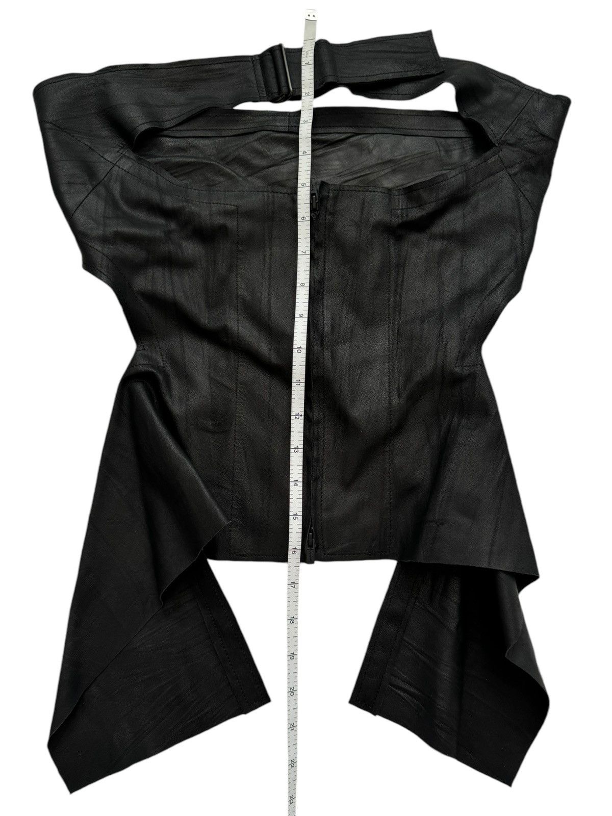 Yohji Yamamoto $1690 Goat Leather Wrap Corset Size M / US 6-8 / IT 42-44 - 10 Thumbnail