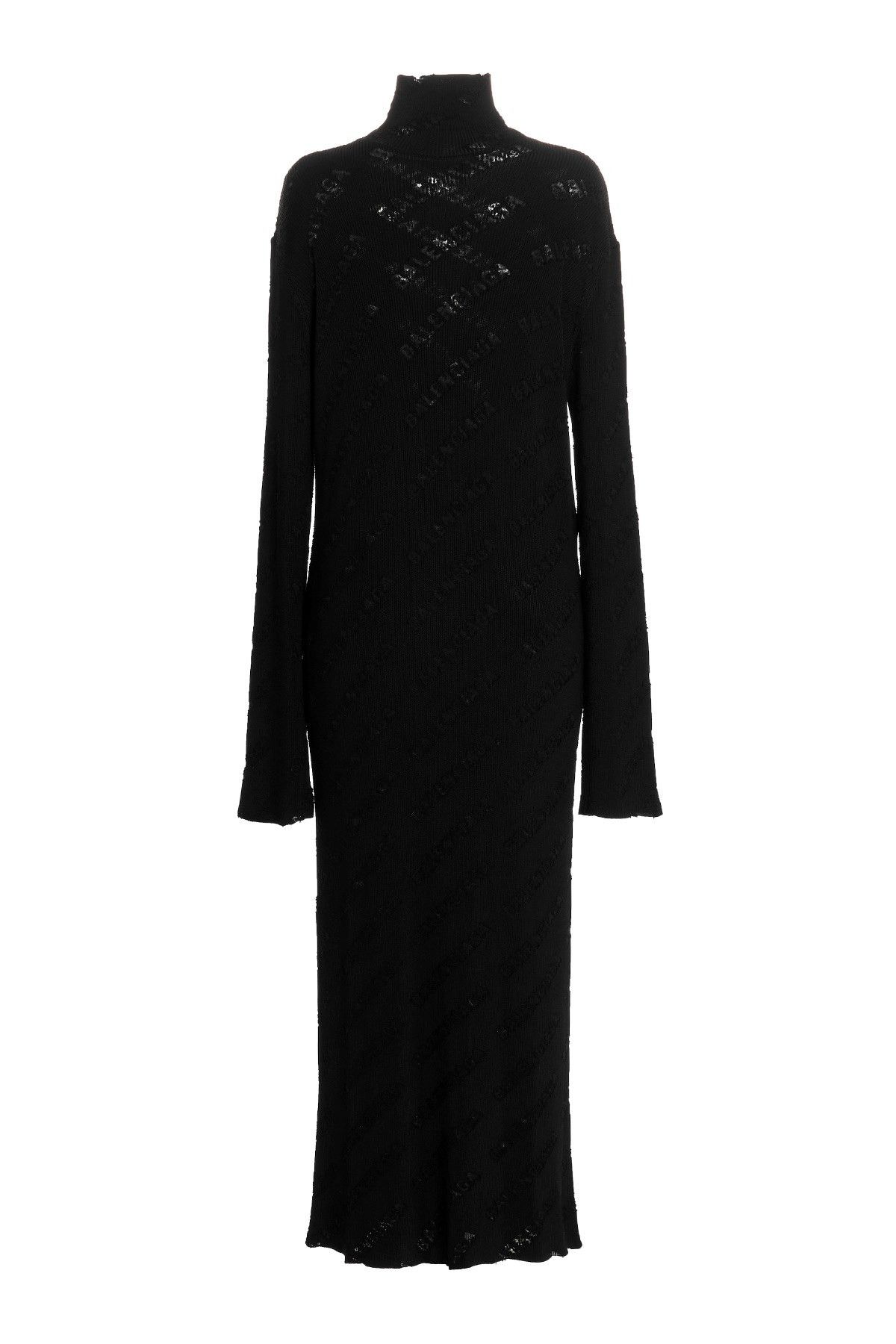 Balenciaga o1bcso1str0525 Destroyed Dress in Black Size L / US 10 / IT 46 - 1 Thumbnail
