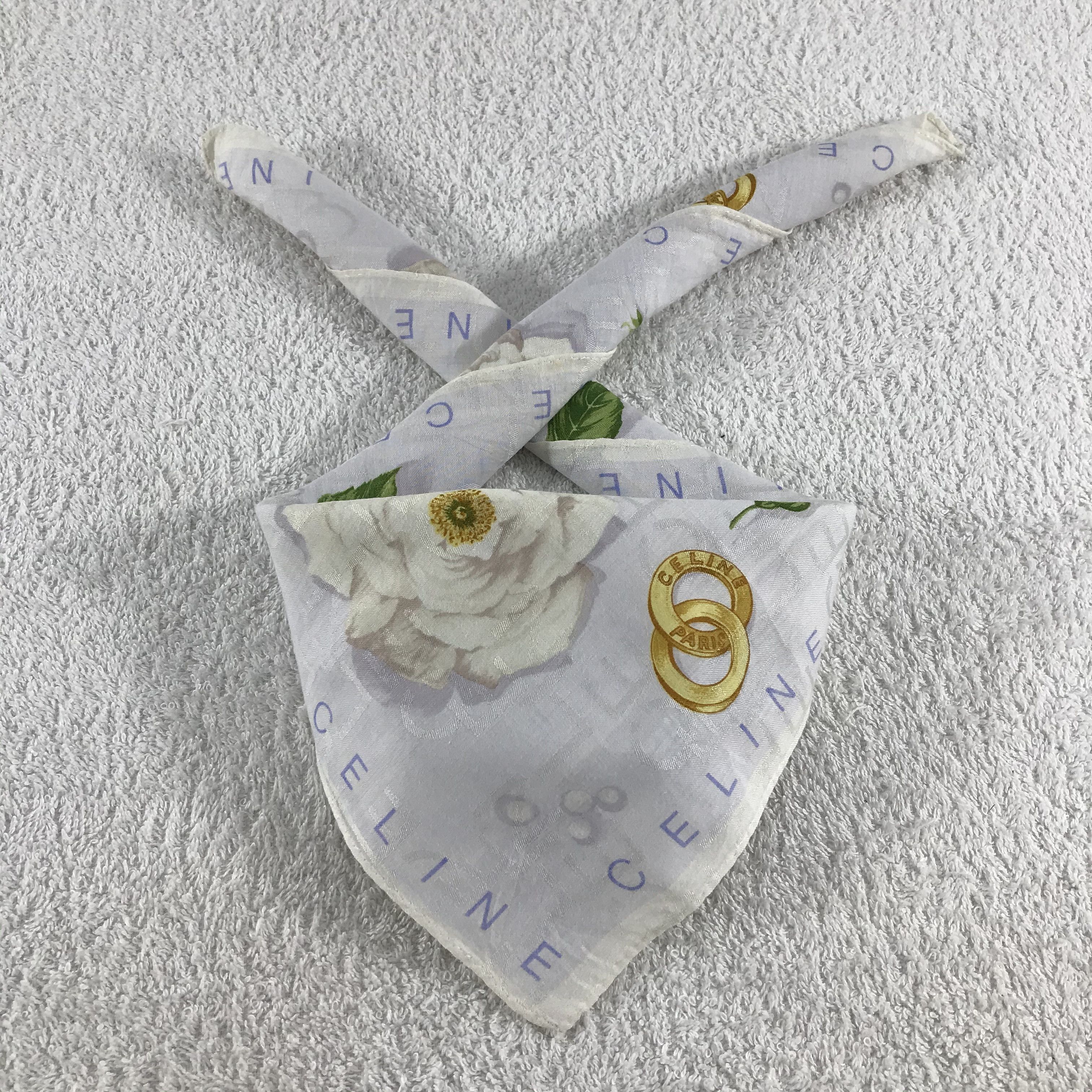 Celine × Vintage Celine Bandana / Handkerchief / Neckerchief - S292 Size ONE SIZE - 3 Thumbnail