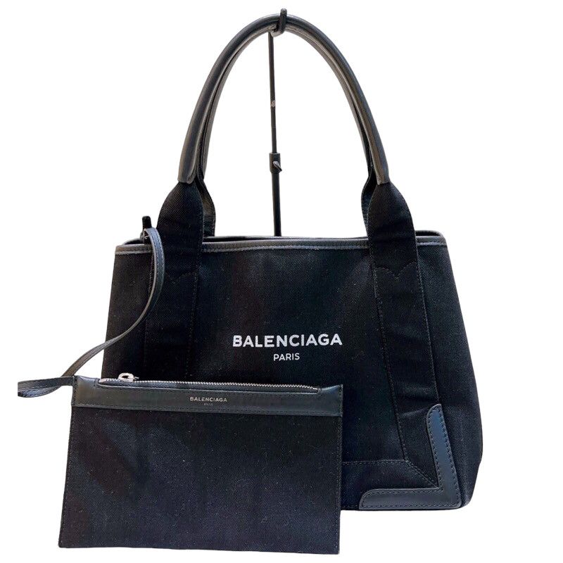 Balenciaga Cabas Small Canvas Tote Bag Navy