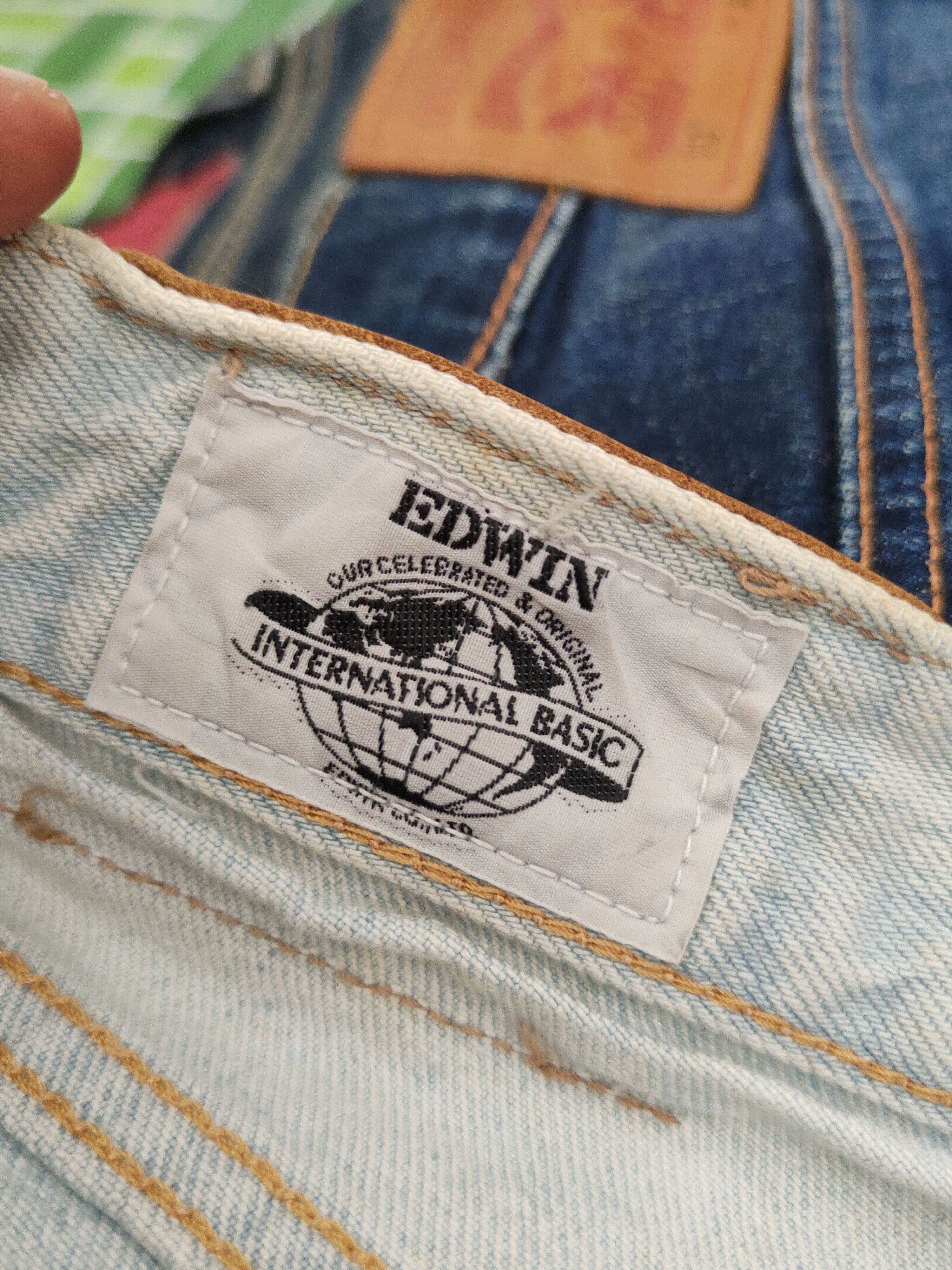 Edwin Edwin Light Blue Distressed Ripped Jeans #W1402 Size US 27 - 17 Thumbnail