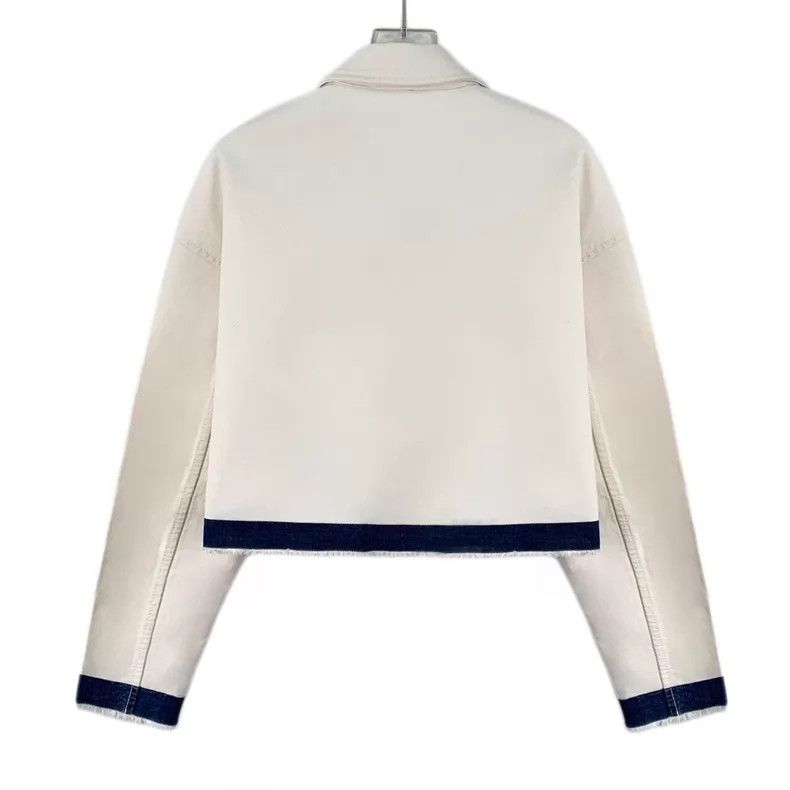 Prada Prada White triangle cotton tassel lapel zipper long-sleev Size XS / US 0-2 / IT 36-38 - 2 Thumbnail