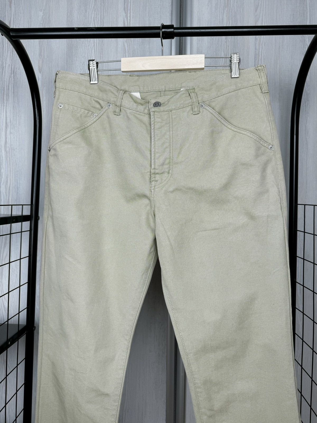 Asphalt Asphalte Beige/Green Denim Twill style Cotton pants Size US 36 / EU 52 - 4 Thumbnail