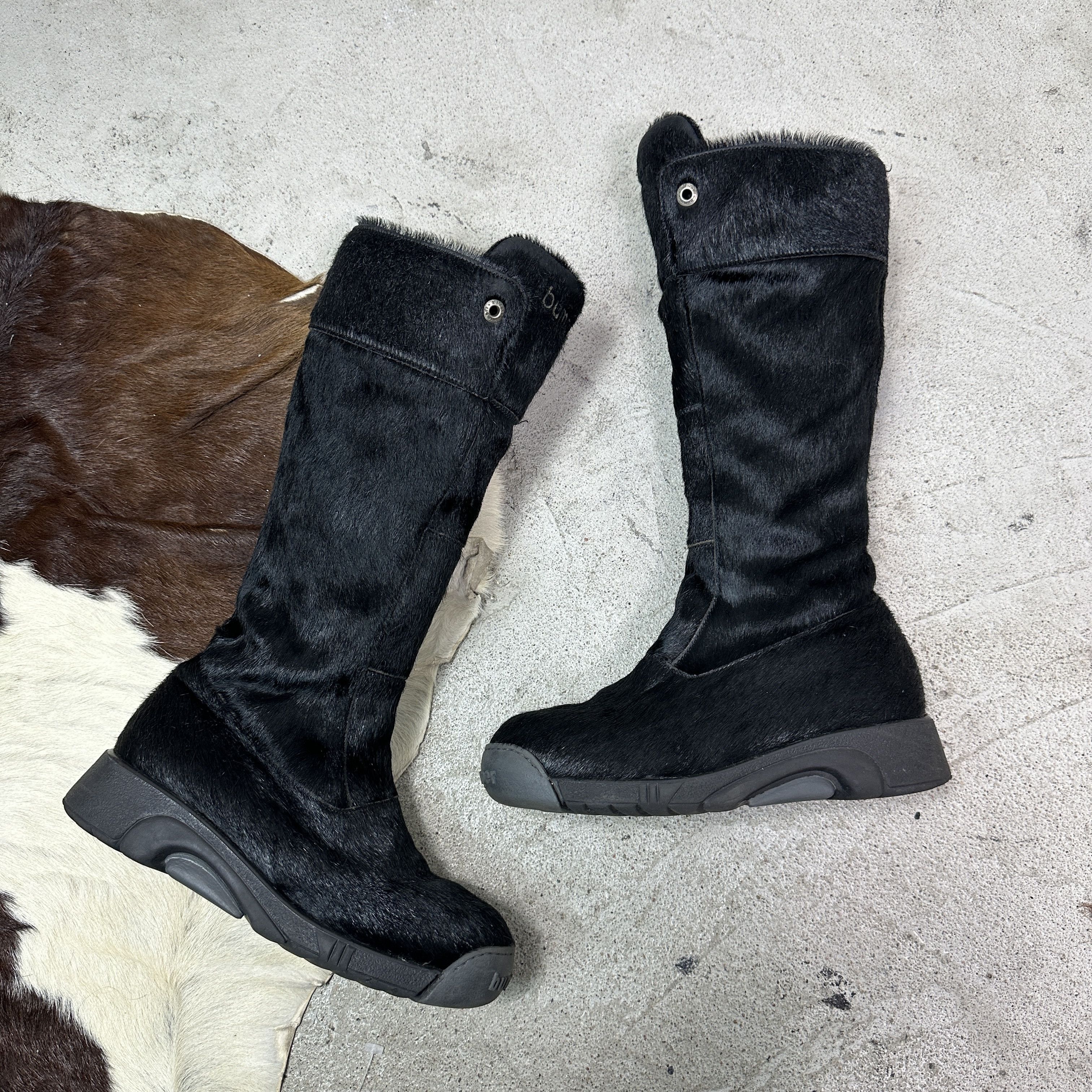 Vintage Vintage Leather Bumper Italian Pony Hair Snow Boots 00s Size US 6 / IT 36 - 5 Thumbnail