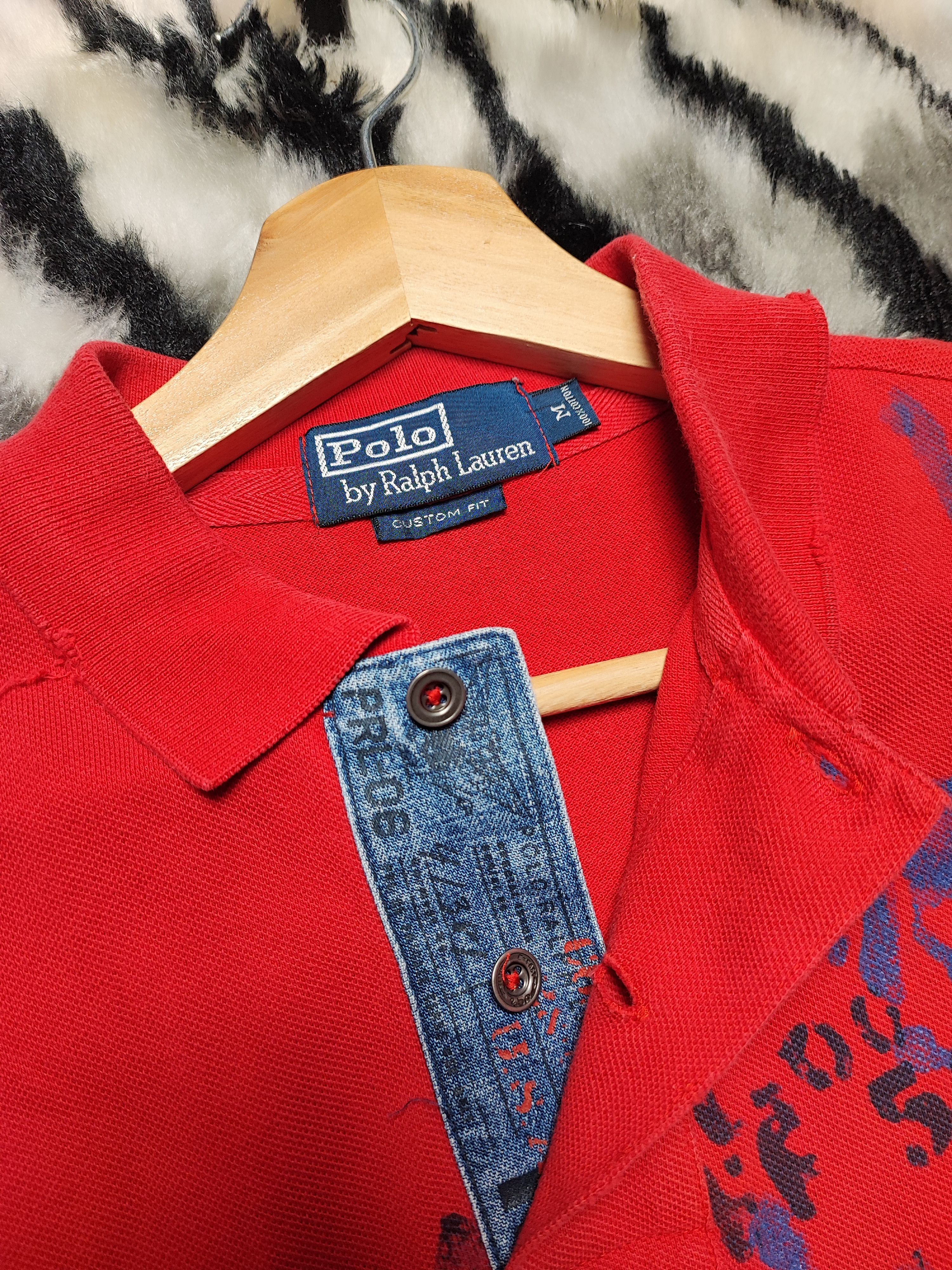 Polo Ralph Lauren Vintage Polo Ralph Lauren Skull Design Red Size US M / EU 48-50 / 2 - 6 Thumbnail
