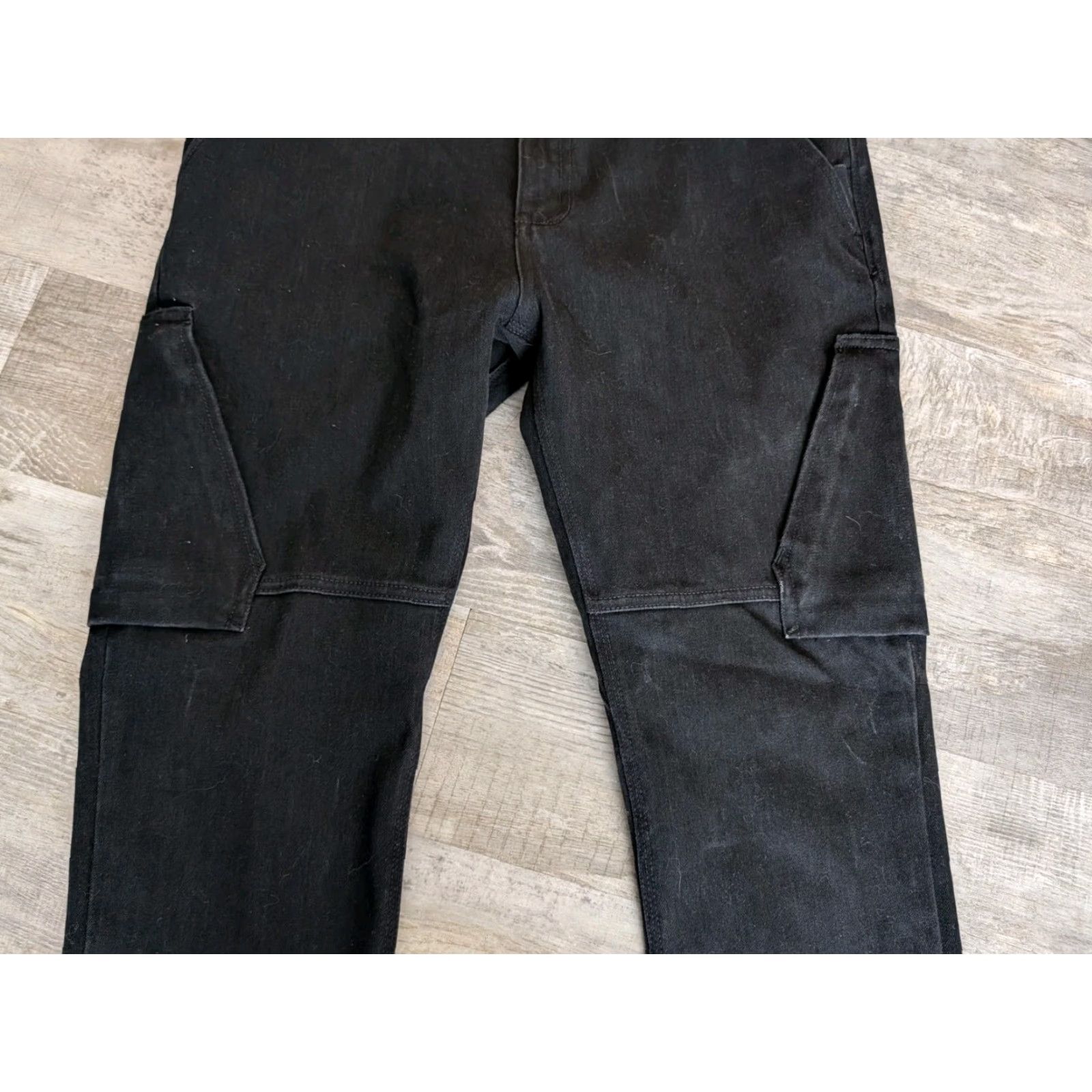 DU/ER Live Free Adventure Pants Mens 34X32 Cargo Black Slim Stretch Canvas