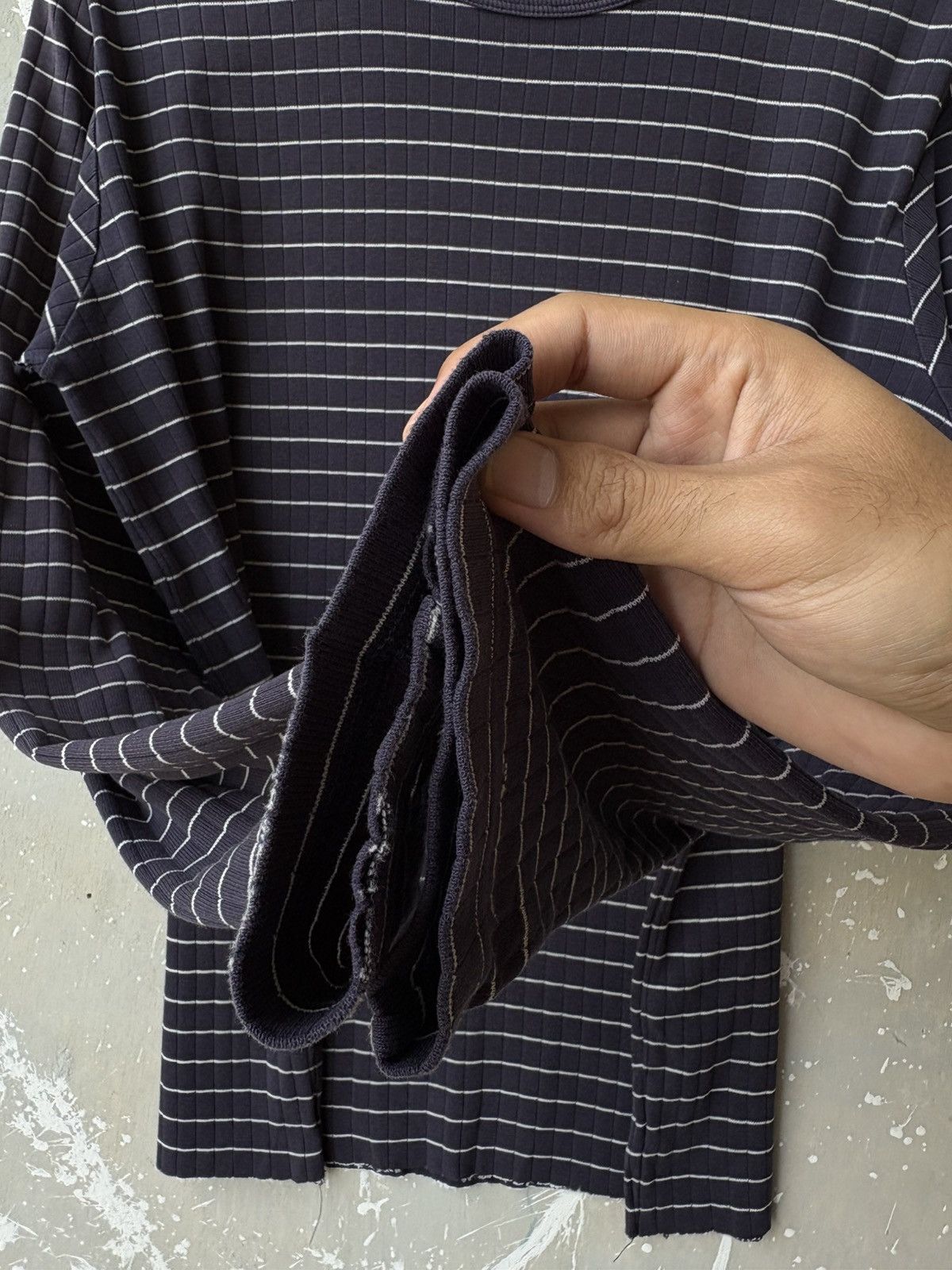 Polo Ralph Lauren Distressed Polo Ralph Lauren Ribbed Striped Long Sleeve Tee Size US L / EU 52-54 / 3 - 10 Thumbnail