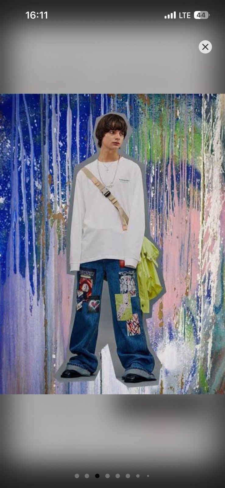 Andersson Bell Andersson bell FILM ARCHIVE WIDE-LEG ARTWORK JEANS Y2K baggy Size US 34 / EU 50 - 9 Thumbnail