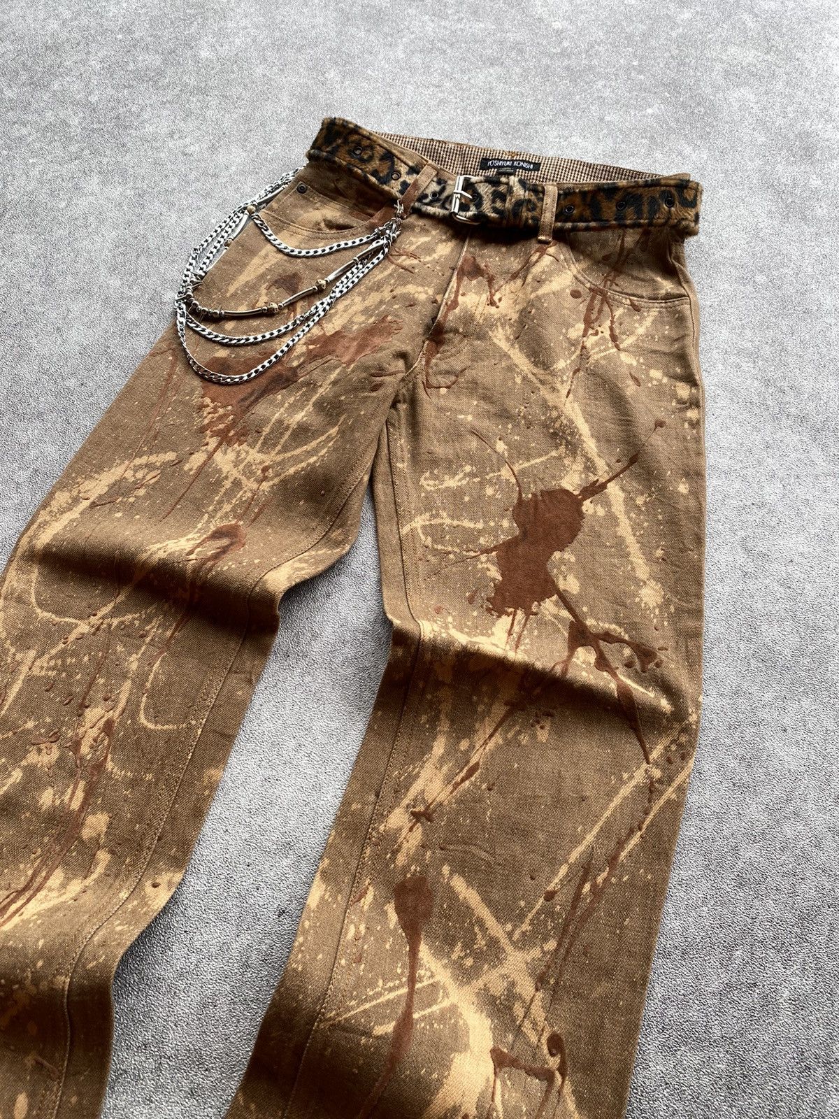Japanese Brand × Yasuyuki Ishii × Yoshiyuki Konishi RARE !!! Yoshiyuki Konishi Splash Acid Pant Size US 27 - 3 Thumbnail