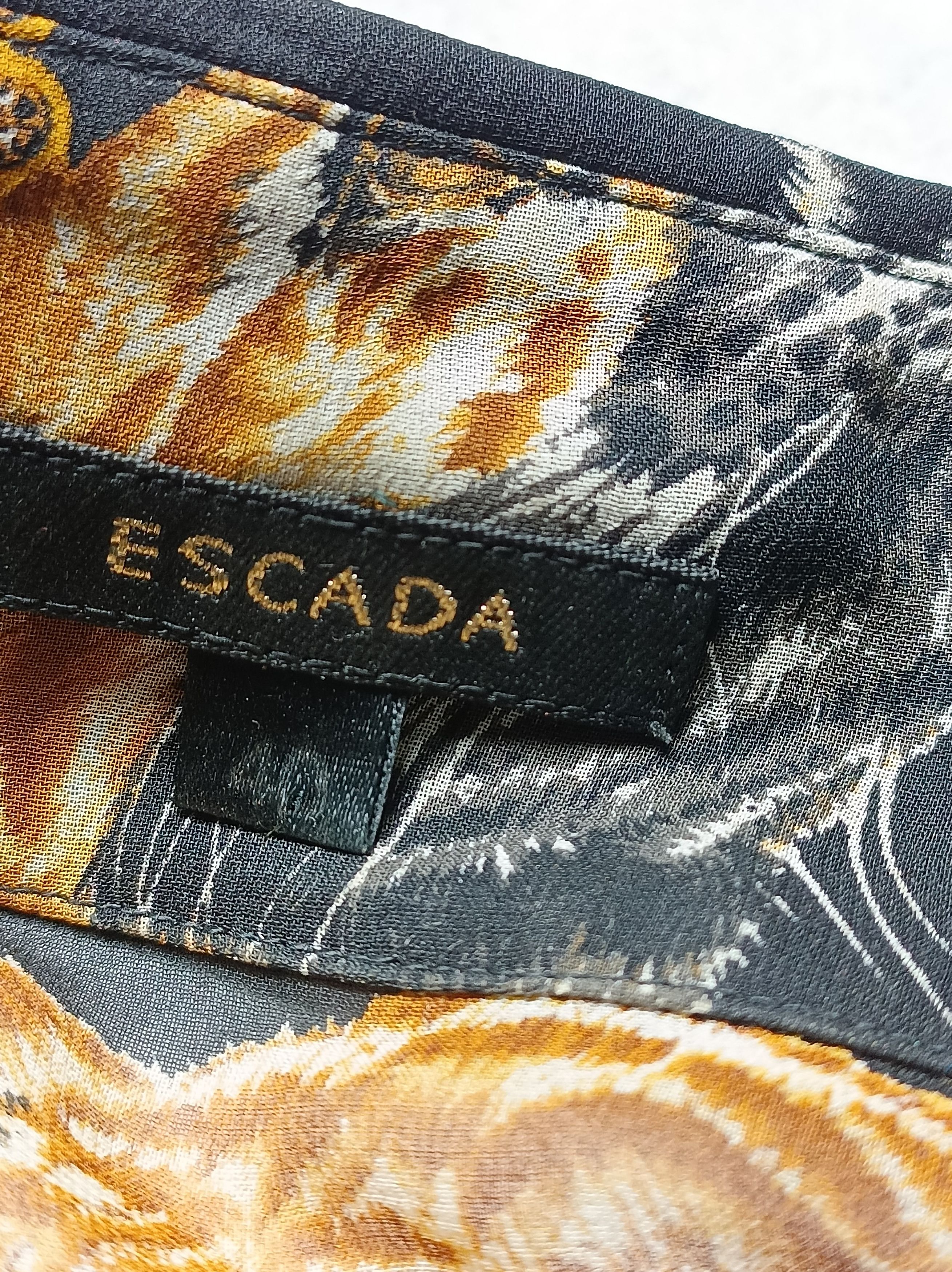 Escada ESCADA Silk Blend Blouse Shirt Tiger Print EU 40 Size M / US 6-8 / IT 42-44 - 12 Thumbnail