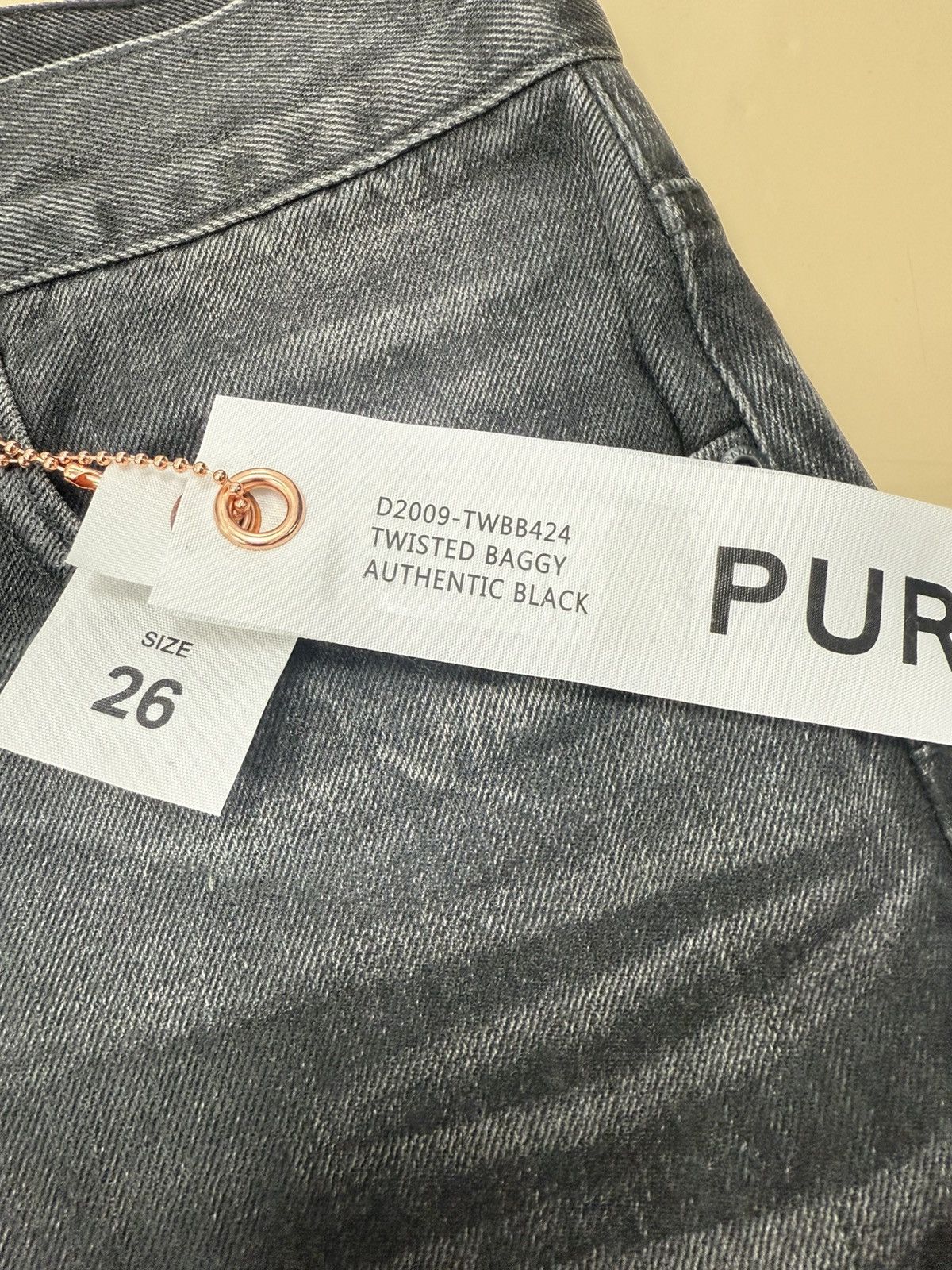 Other Purple Brand Twisted Baggy Jeans Size 26" / US 2 / IT 38 - 2 Thumbnail