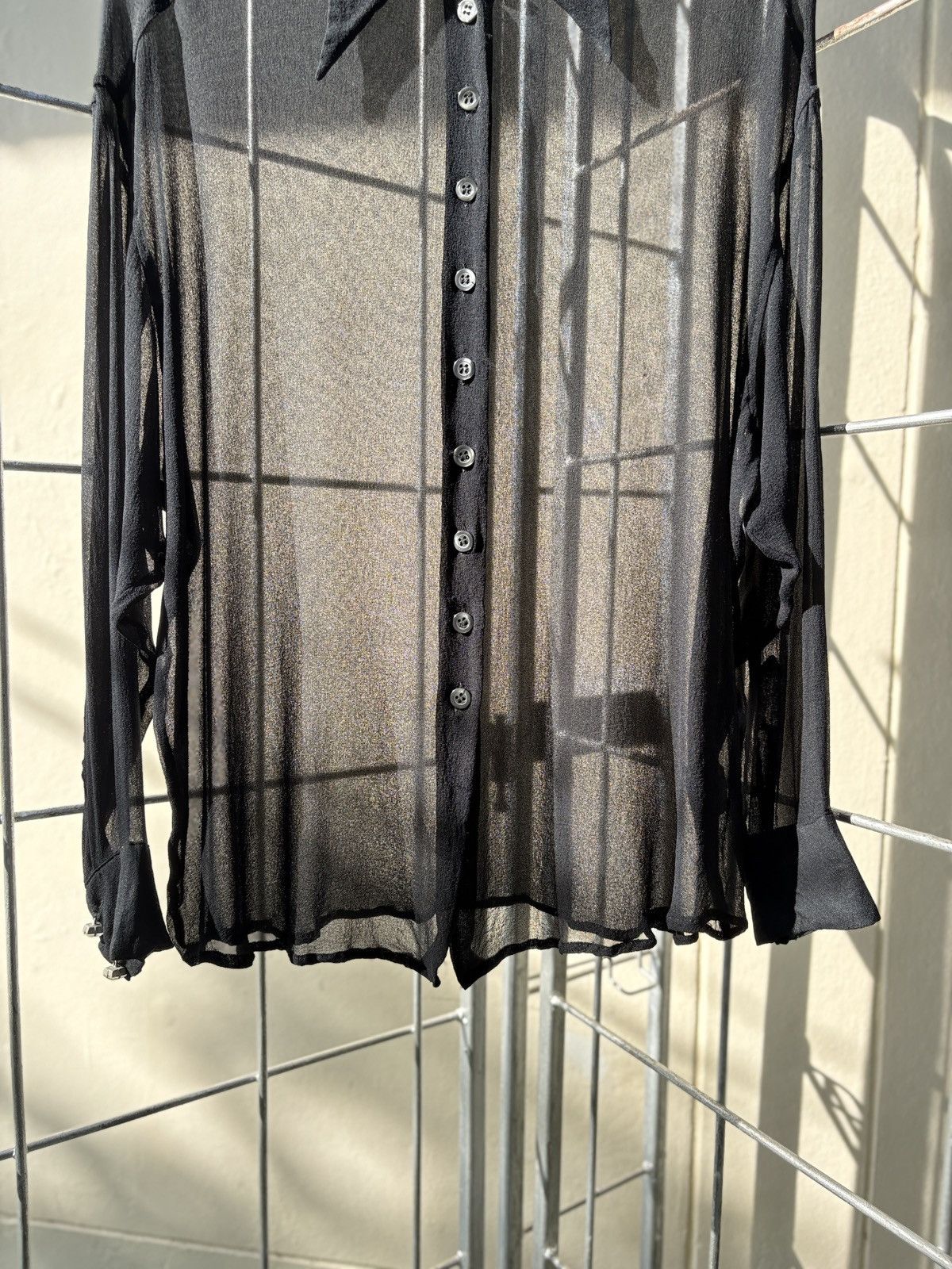 Dolce & Gabbana Dolce & Gabbana chiffon black shirt Size M / US 6-8 / IT 42-44 - 8 Thumbnail