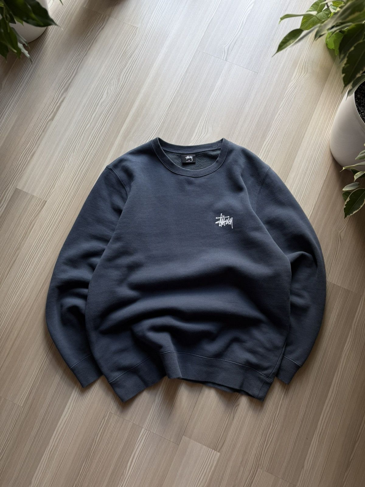 Vintage Basic Stussy Sweatshirt Big Logo Y2K