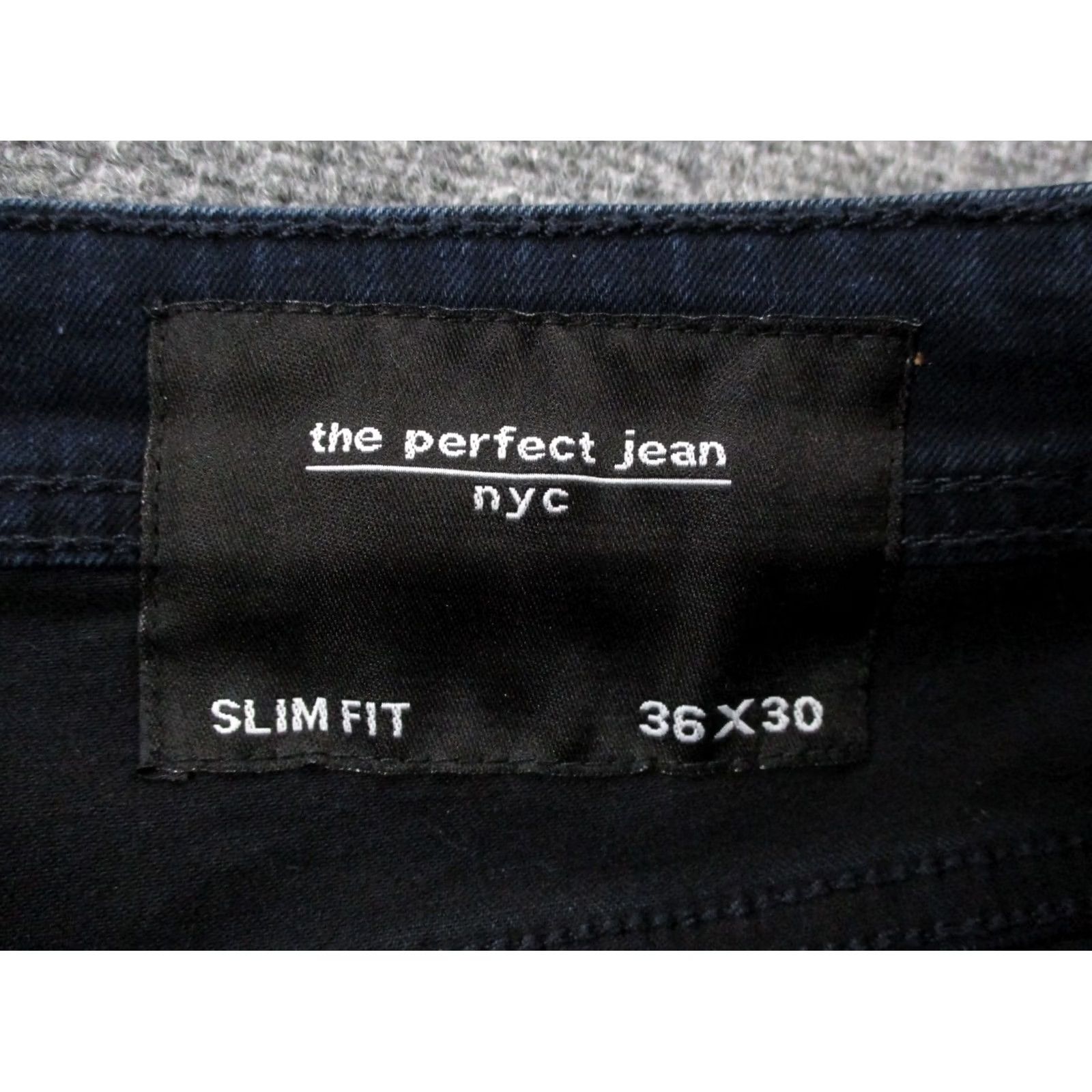 Denime Perfect Jean NYC Jeans Mens 36 X 30 Blue Denim Slim Fit Straight Casual Size US 36 / EU 52 - 7 Thumbnail