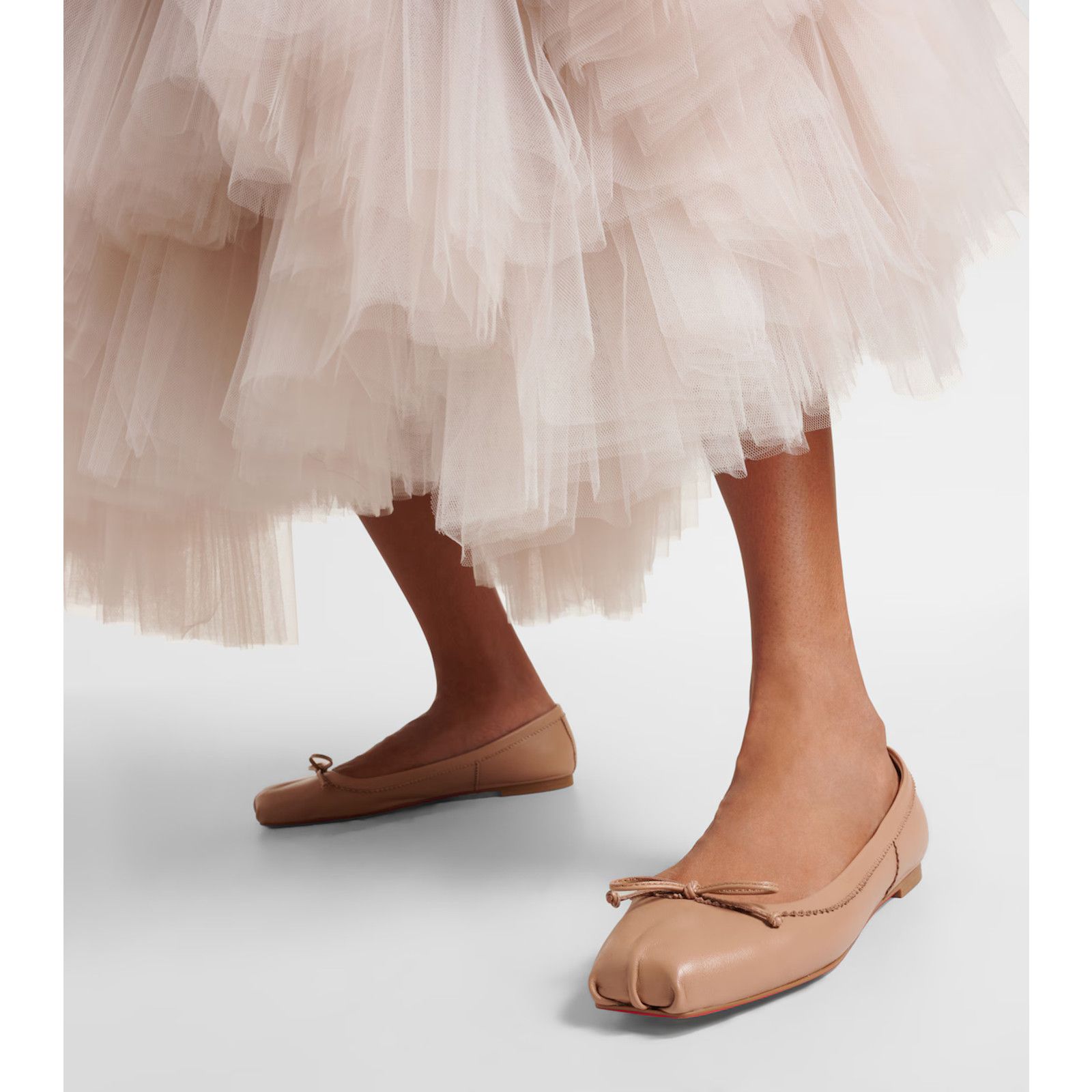 Christian Louboutin Christian Louboutin Mamadrague Flat Nude Blush Beige Size US 11.5 / IT 41.5 - 3 Thumbnail