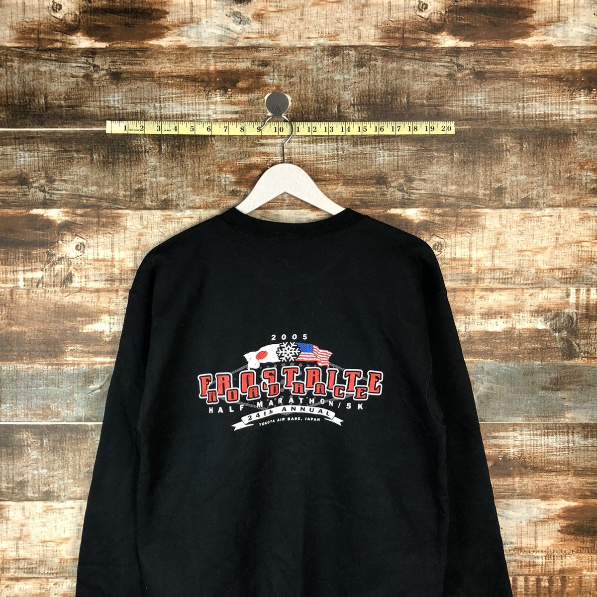 Japanese Brand Yokota Striders Running Club Black Sweatshirt #A2065 Size US M / EU 48-50 / 2 - 2 Thumbnail