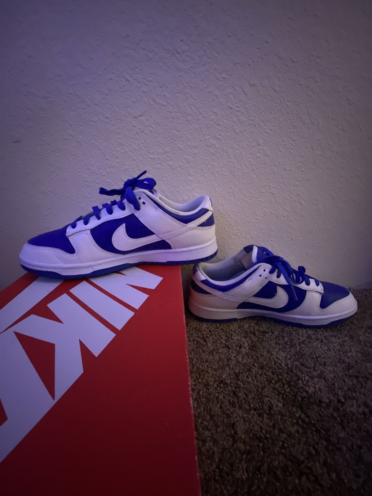 Nike Nike Dunk Racer Blue White Size US 10.5 / EU 43-44 - 3 Thumbnail