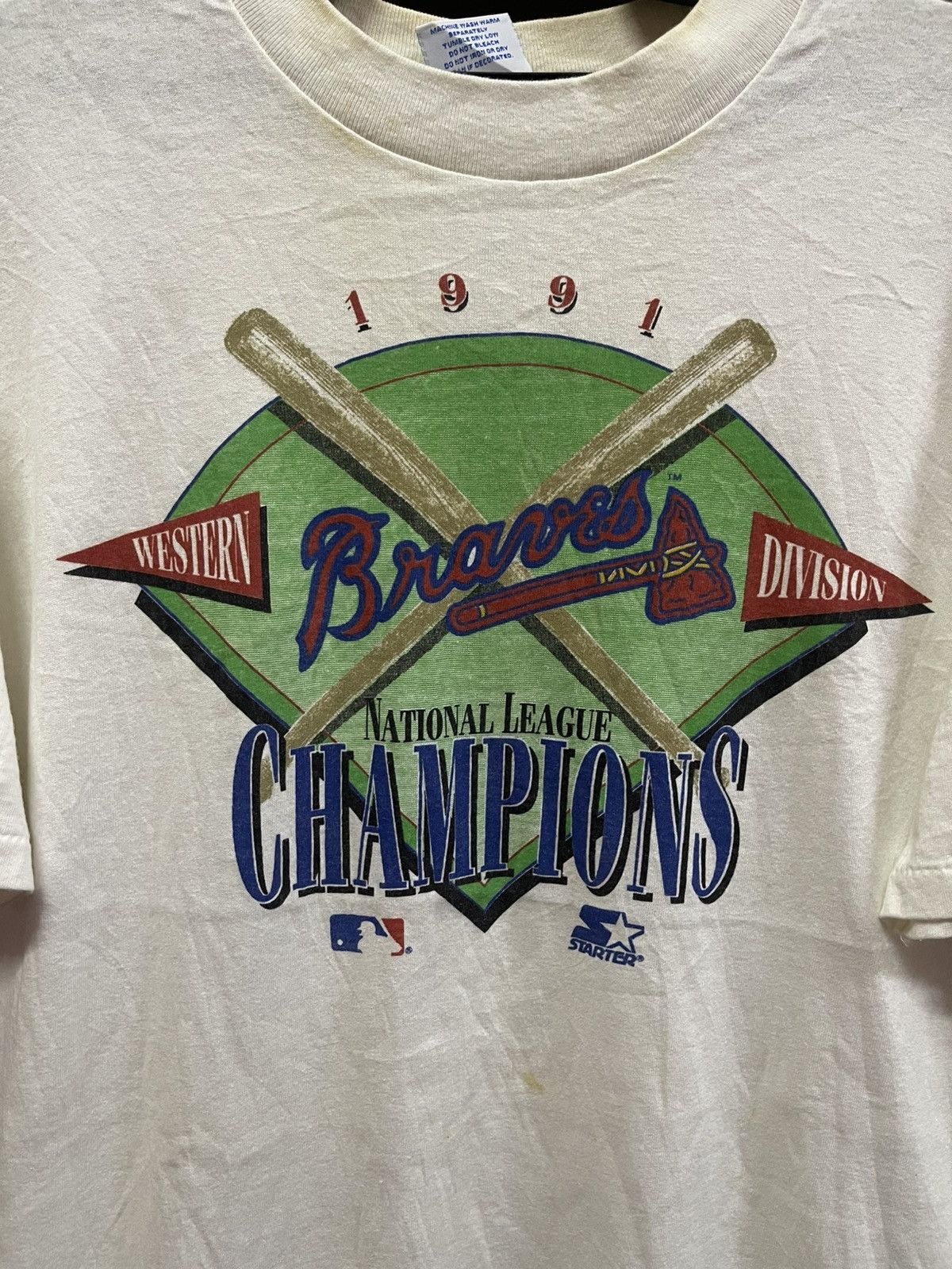 Vintage Vintage 90's Atlanta Braves National League Champions🔥🔥🔥 Size US L / EU 52-54 / 3 - 2 Thumbnail
