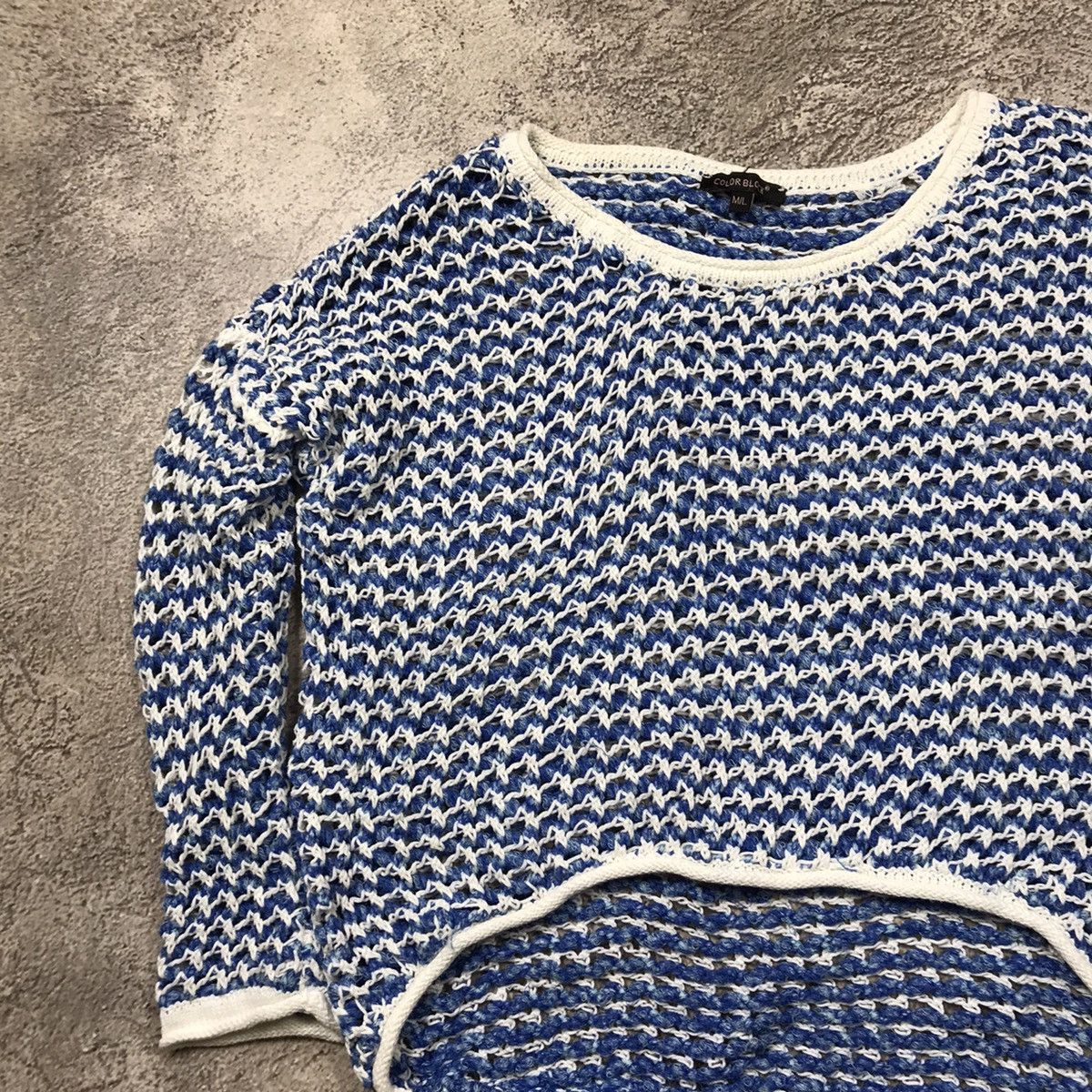 Vintage Vintage 90s Abstract Knit Sweater Oversized Grunge Y2K M Size M / US 6-8 / IT 42-44 - 2 Thumbnail
