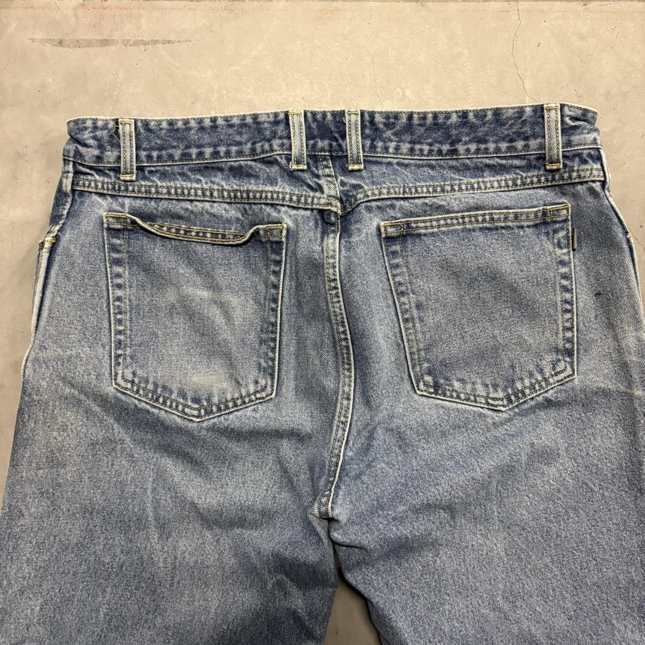 Cabelas × Vintage Crazy Vintage Y2K/2000s Baggy Cabela’s Tall Medium Blue Wash Denim Jeans! Size US 36 / EU 52 - 6 Thumbnail