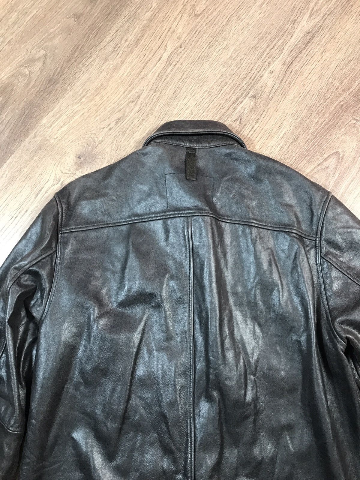 Gap Vintage Distressed Gap Leather Bicker Jacket Size US M / EU 48-50 / 2 - 20 Thumbnail