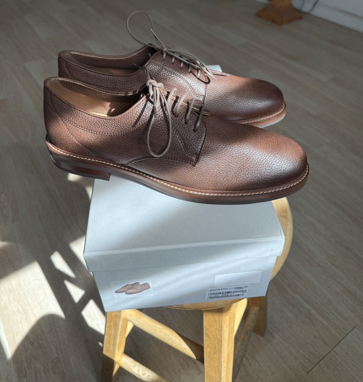 Brunello Cucinelli Brunello Cucinelli Deerskin Derby Shoes Size US 11 / EU 44 - 2 Thumbnail