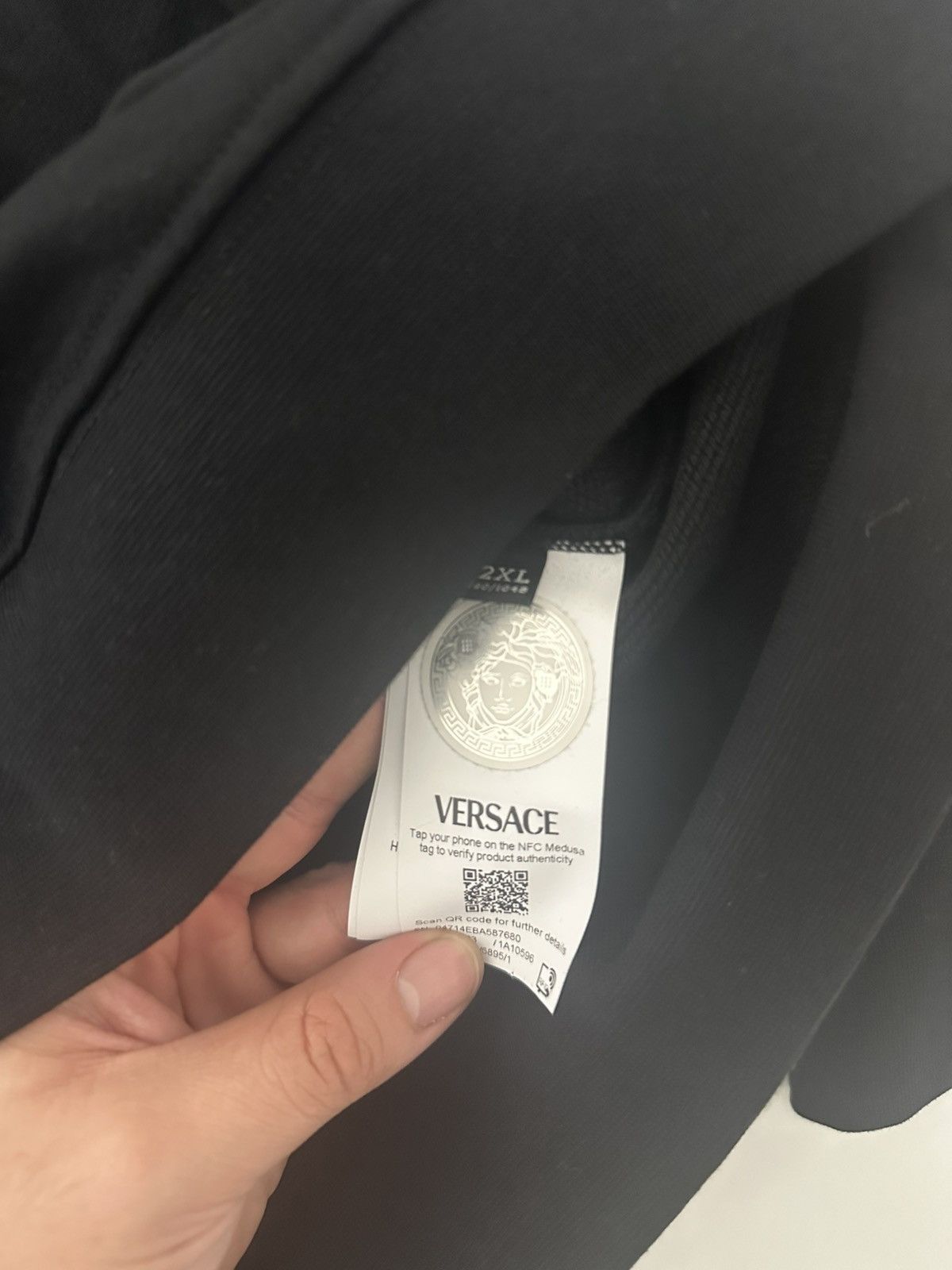 Versace Versace Black Hoodie Size US XXL / EU 58 / 5 - 7 Thumbnail