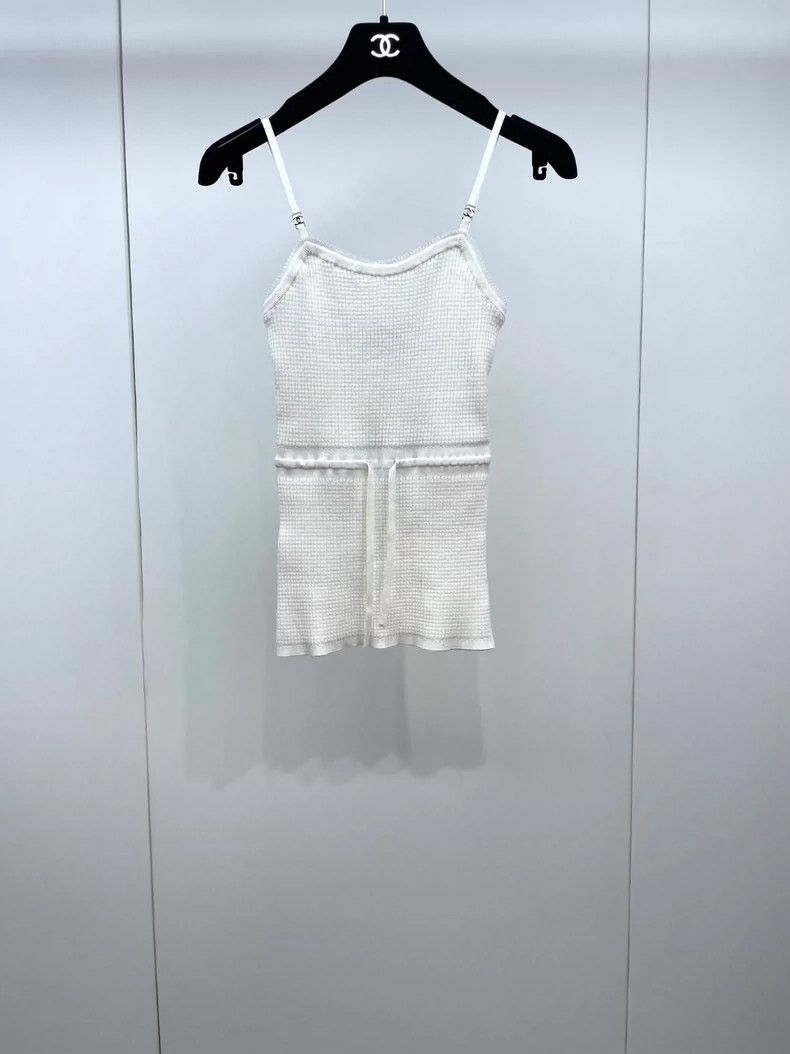Chanel Chanel 24A knitted drawstring suspender vest 2504-Nextarrow Size XXS / US 00 / IT 34 - 1 Thumbnail