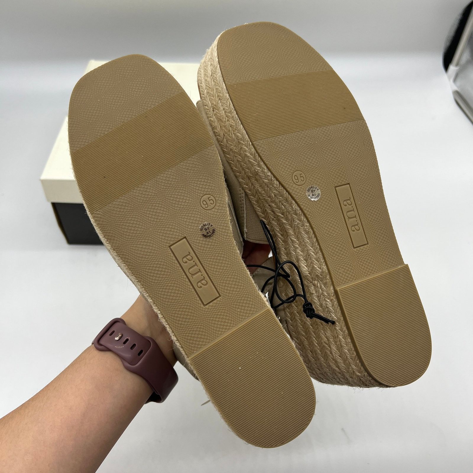 Other a.n.a Laskie Women Shoes Ankle Buckle Strap Sandals Size US 9.5 / IT 39.5 - 11 Thumbnail