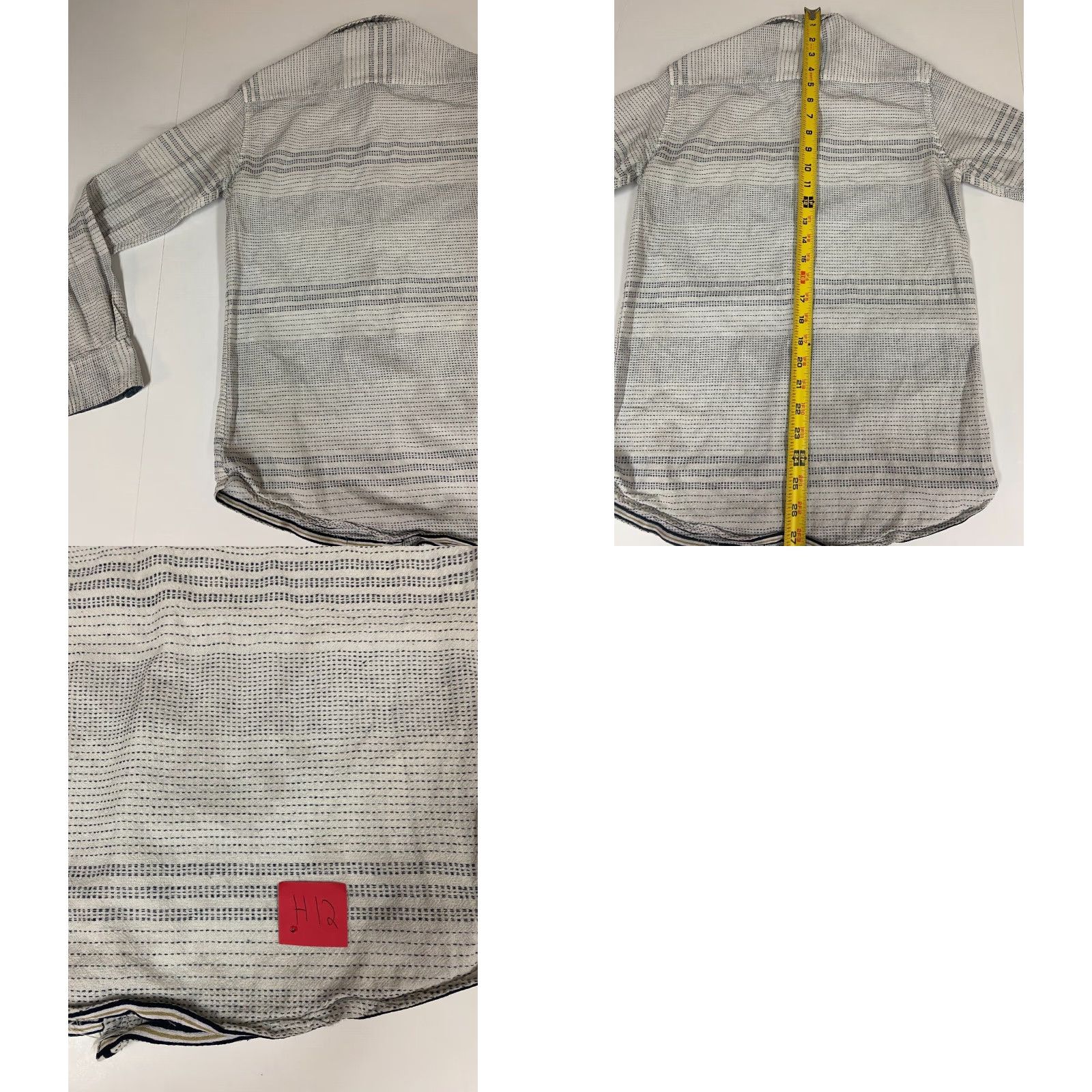 Native Native Code Mens Shirt Small White Button-Down Slim Fit Nylon Knit Long Sleeve Button-Up Collared Size US S / EU 44-46 / 1 - 8 Thumbnail