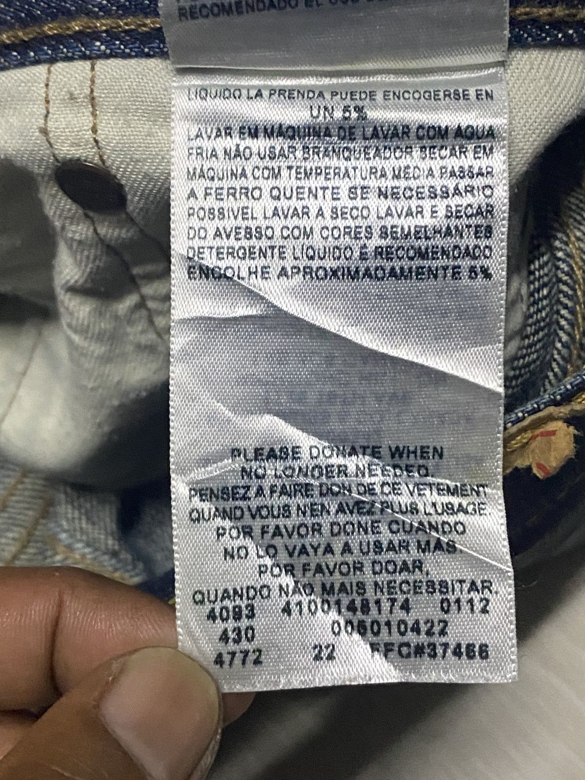 Levi's Vintage Levis 501 Y2K Mud Wash Distressed Loose Jeans Size US 30 / EU 46 - 22 Thumbnail