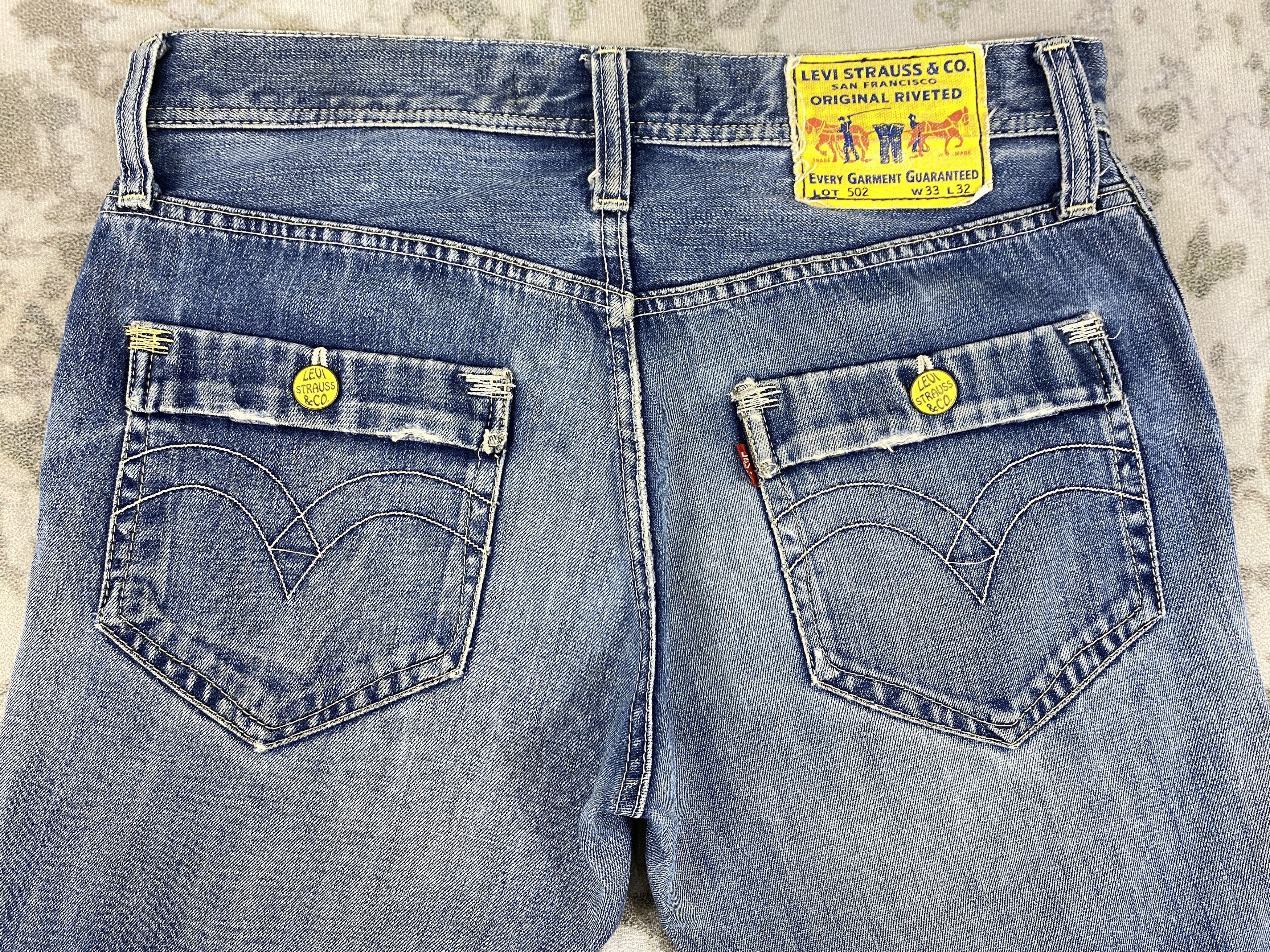Japanese Brand Distressed Blue Vintage Levi's 502 34x29 Denim -SJ188 Size US 34 / EU 50 - 4 Thumbnail