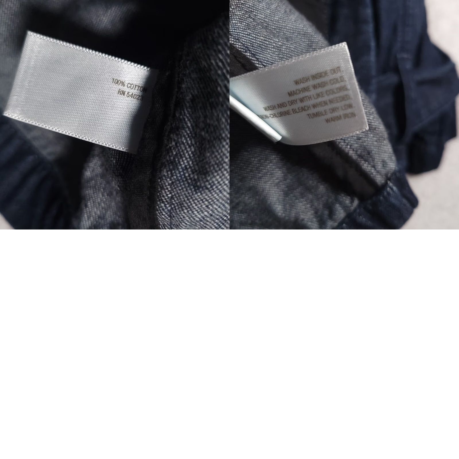 Old Navy Old Navy Jacket Chambray Denim Button Front Double Breasted Collar Womens Medium Blue Solid Casual Jacket Regular Fit Size M / US 6-8 / IT 42-44 - 9 Thumbnail
