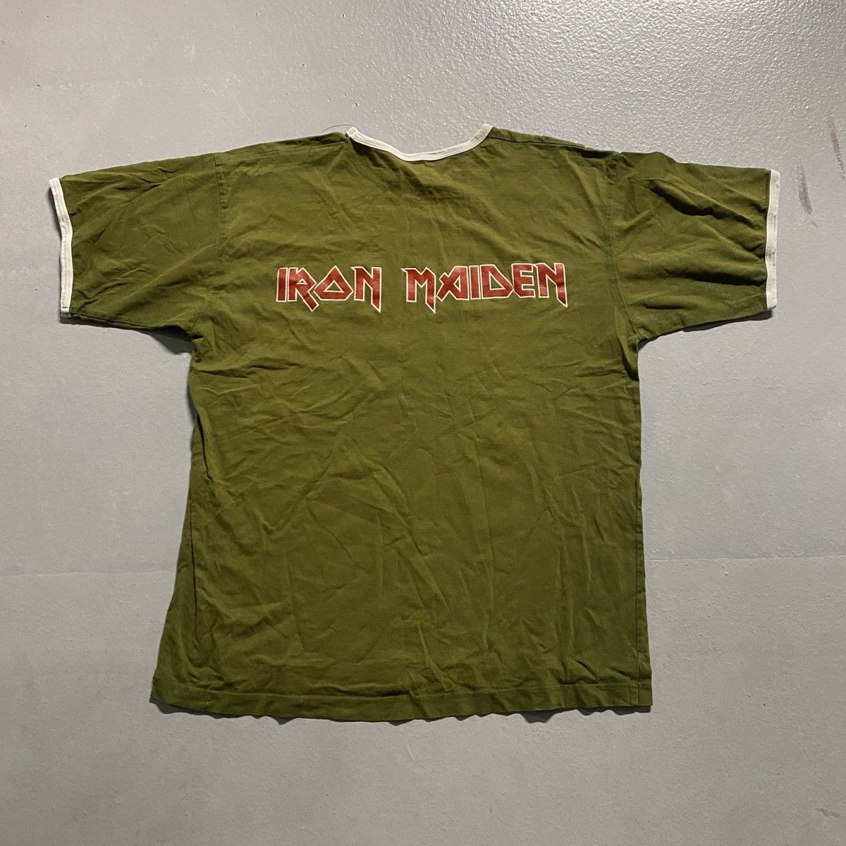 Iron Maiden Vintage faded very rare 90’s iron maiden t-shirt Size US L / EU 52-54 / 3 - 5 Thumbnail