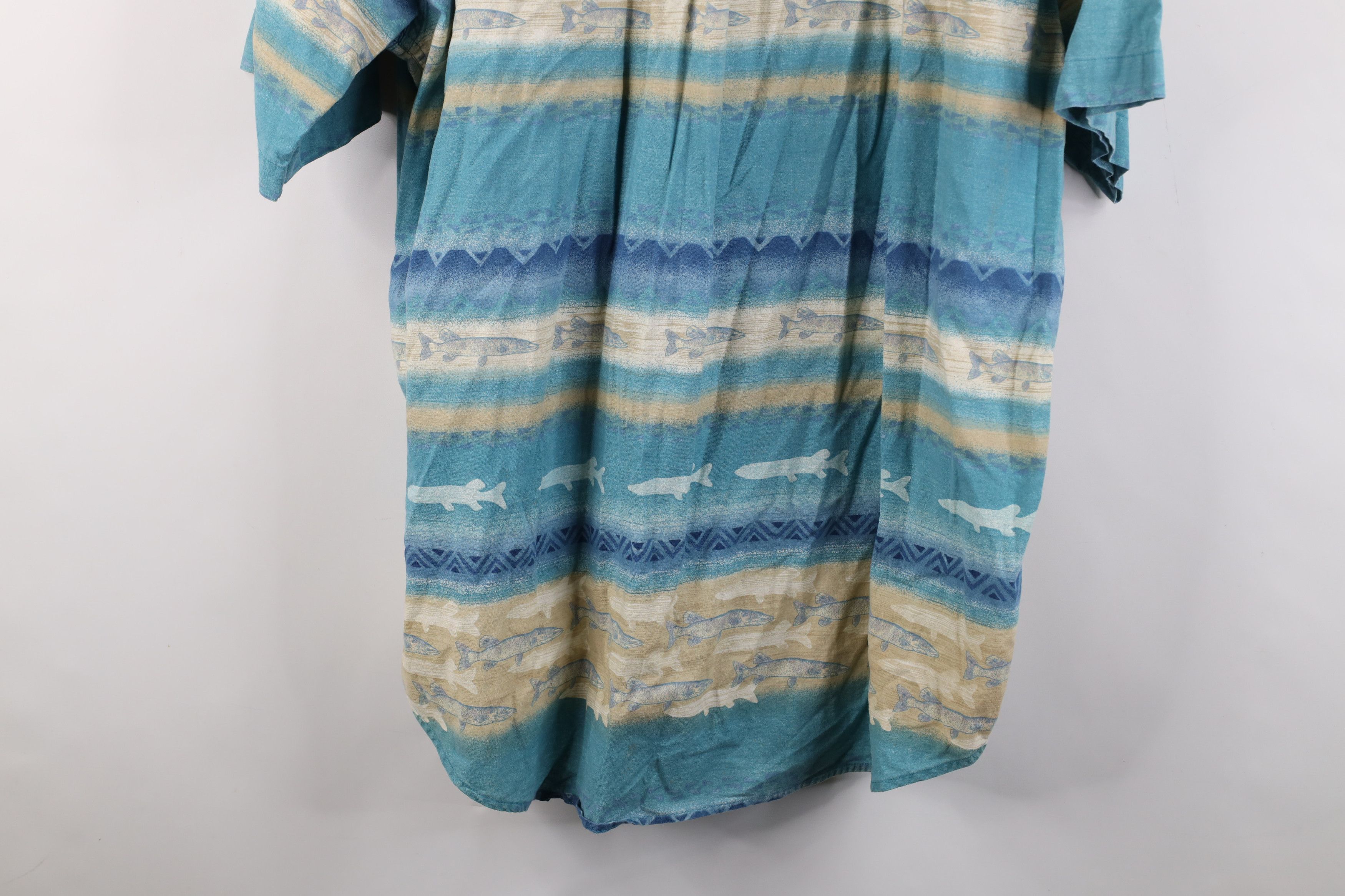 Cabelas Vintage Cabelas Southwestern Short Sleeve Button Down Shirt Size US XL / EU 56 / 4 - 13 Thumbnail
