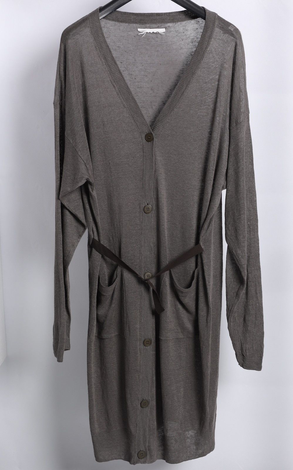 Maison Margiela MM6 Maison Margiela Linen Long Cardigan Dress With Belt Size S / US 4 / IT 40 - 2 Thumbnail
