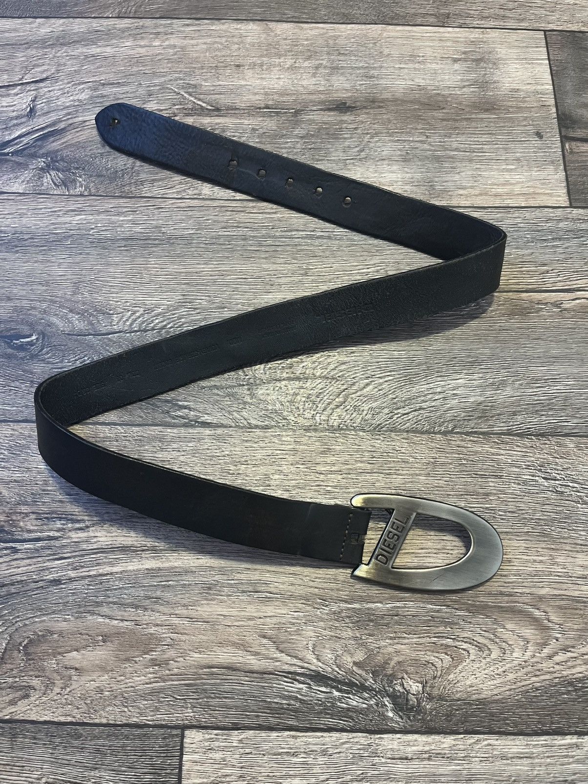 Diesel Vintage Diesel Avant Garde Brown Leather Belt D-Buckle Italy Size ONE SIZE - 1 Thumbnail
