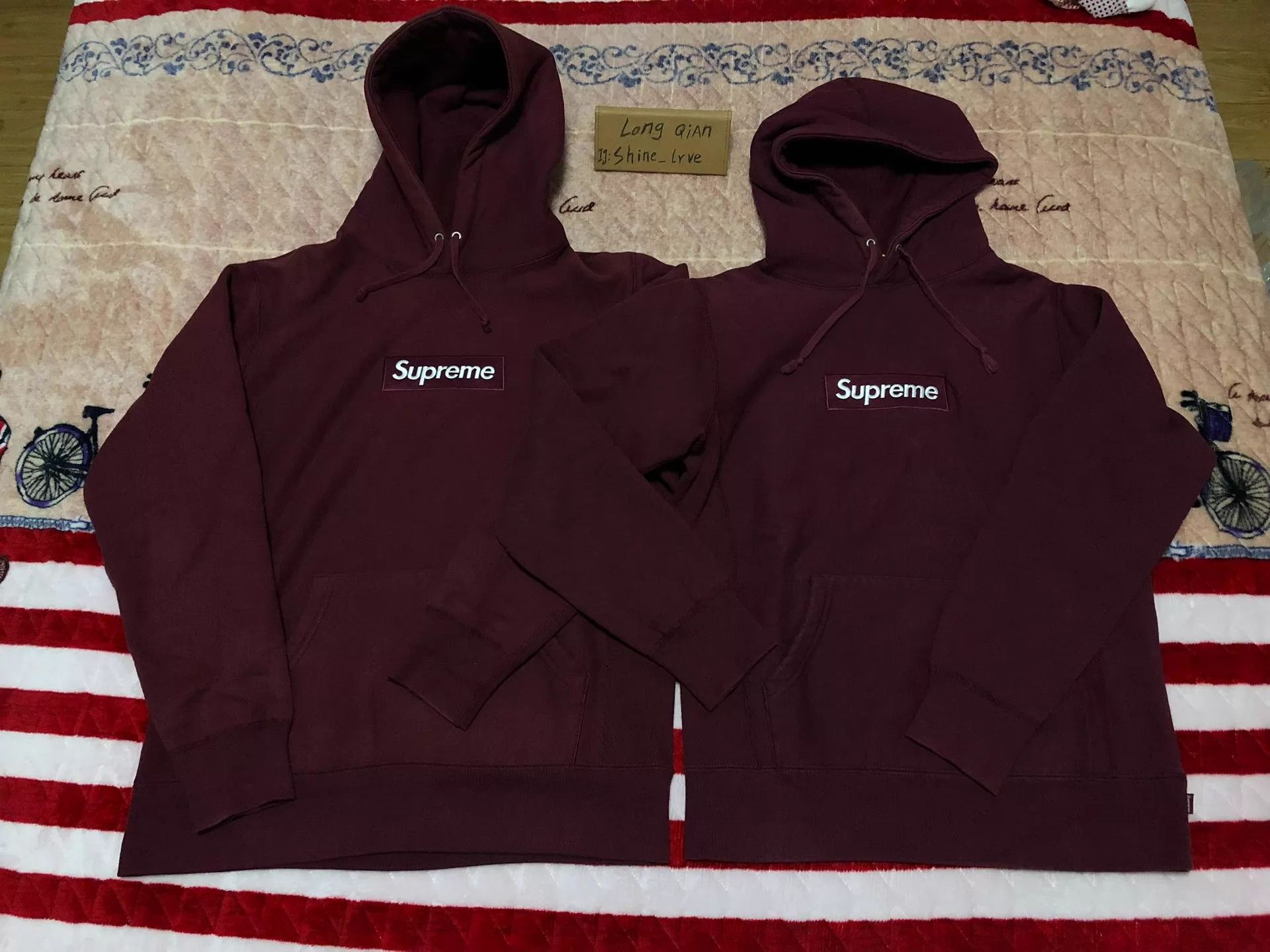 Supreme Supreme FW11 Vintage Burgundy Box Logo Hoodie S Size US S / EU 44-46 / 1 - 1 Thumbnail