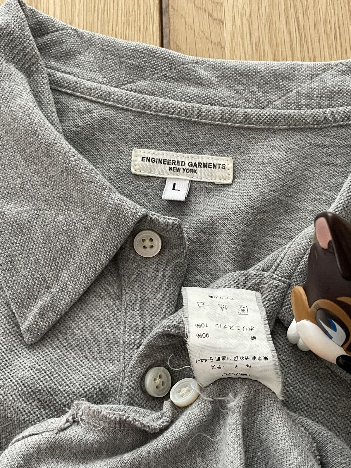 Engineered Garments Grey button collar shirt Size US M / EU 48-50 / 2 - 3 Thumbnail