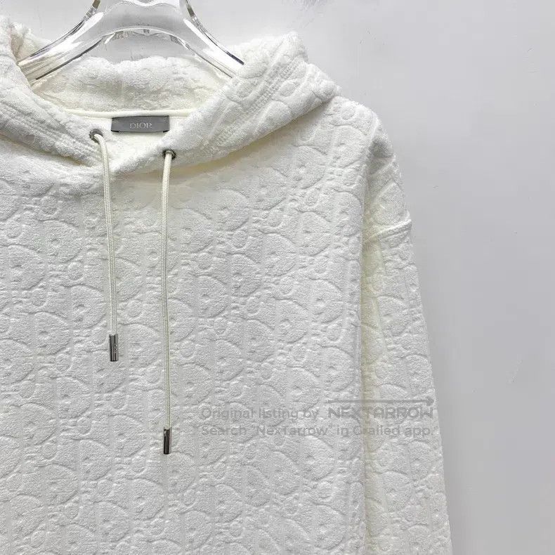 Dior Dior White logo jacquard full print cotton hooded drawstri Size US S / EU 44-46 / 1 - 3 Thumbnail