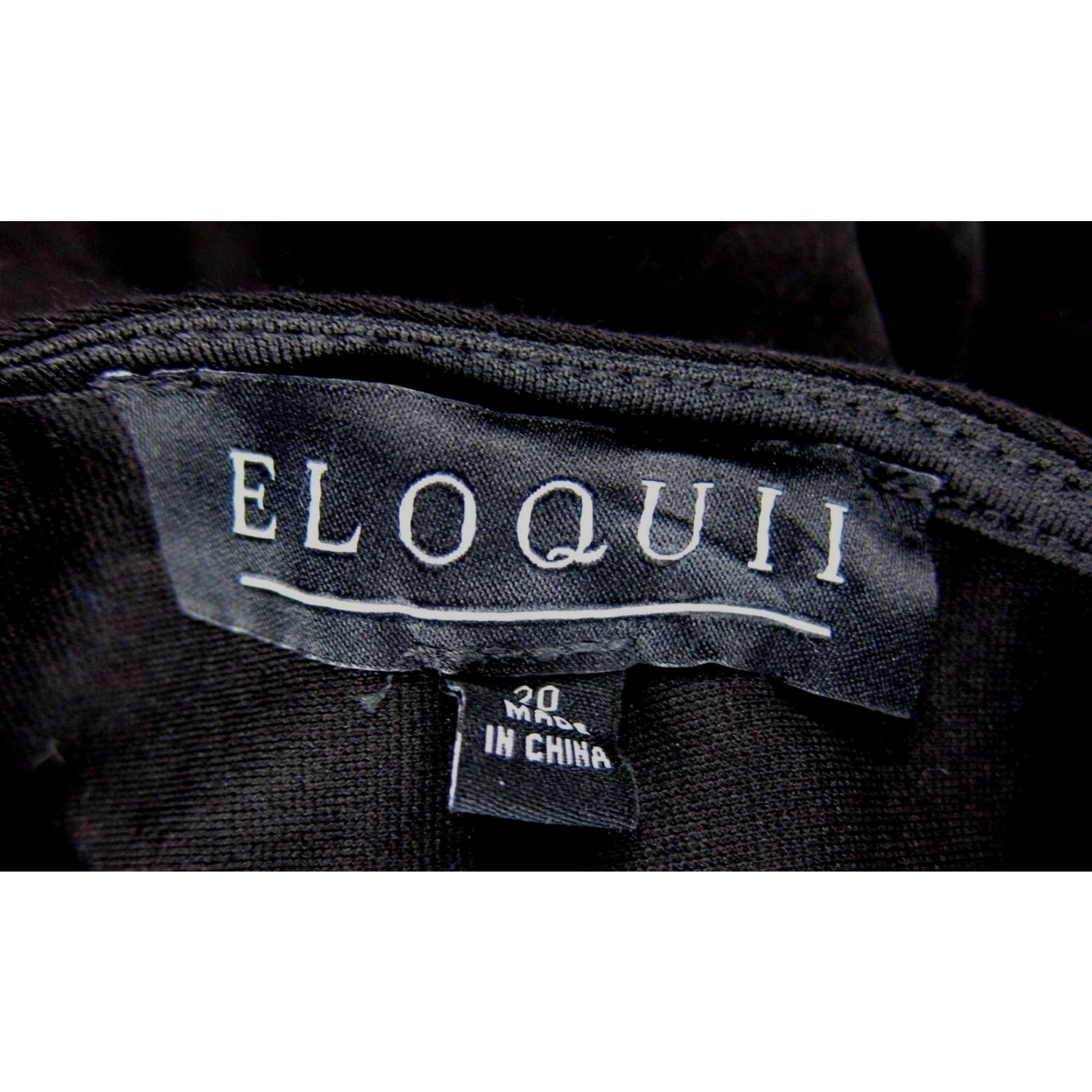 Vintage VINTAGE ELOQUII Black Jersey Stretch Short Sleeve Midi Fit Flare Skirt Dress Woman 20 Size XXL / US 16-18 / IT 52-54 - 3 Thumbnail
