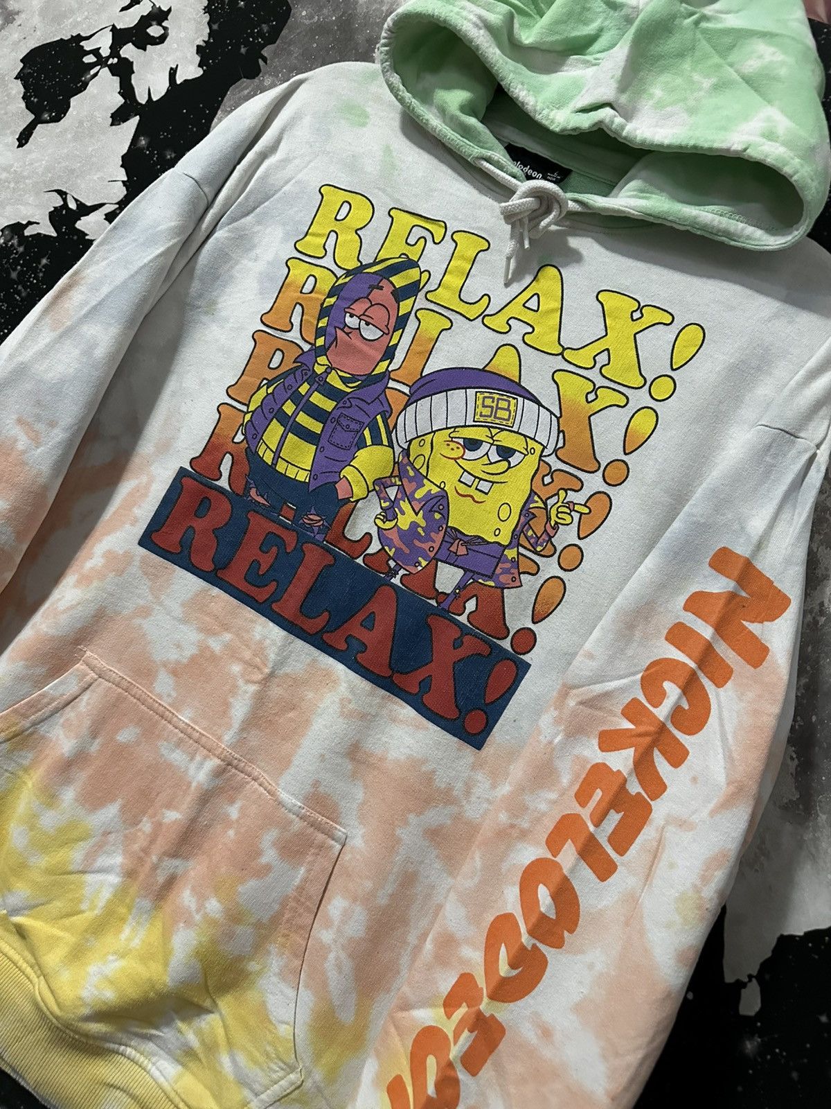 Nickelodeon SpongeBob Squarepants Relax! Tie-Dye Hoodie Size US L / EU 52-54 / 3 - 3 Thumbnail