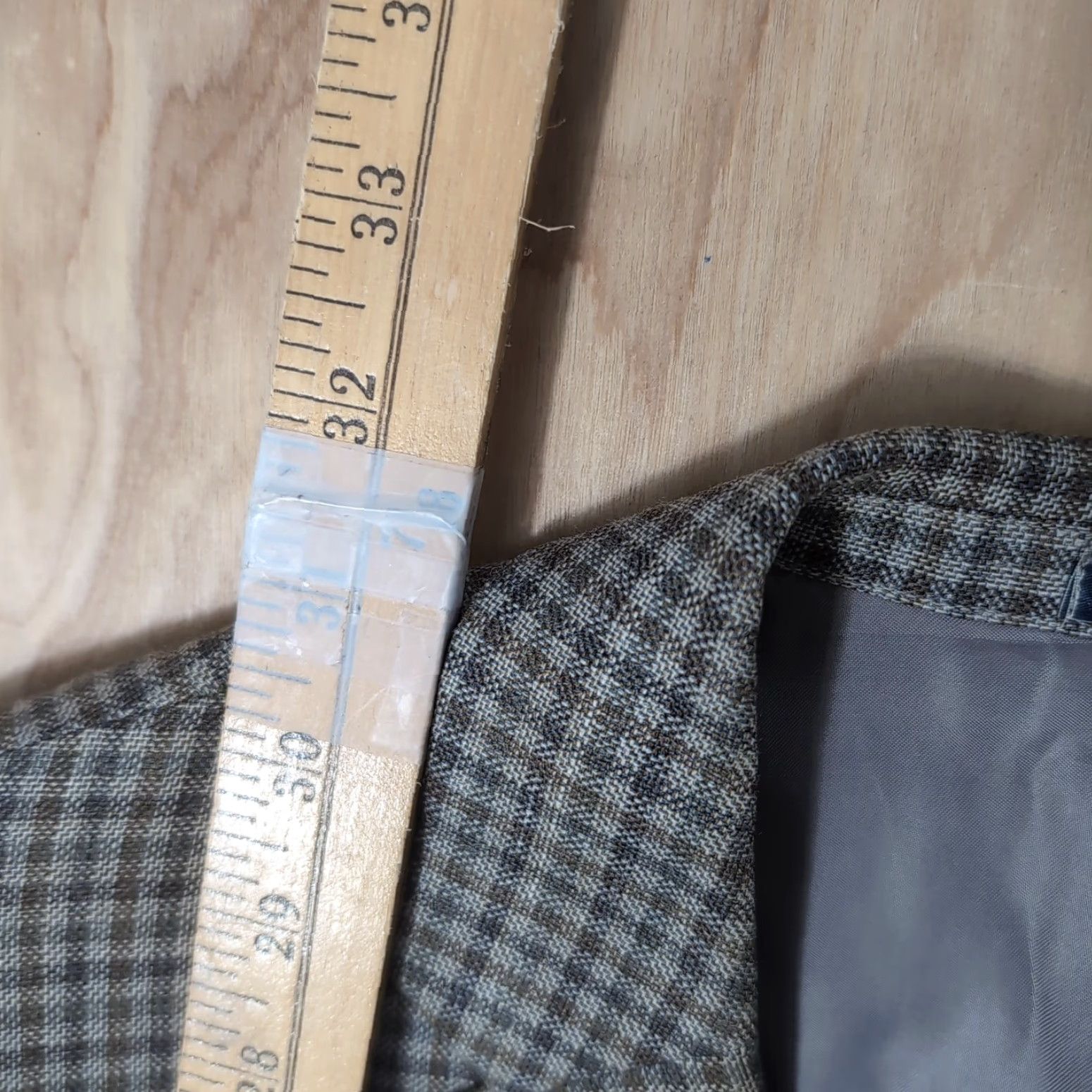 Vintage Ralph Lauren Mens Blazer Knit Wool Silk Linen 42R Brown Two Button Sport Coat Jacket Shirt? Size 42R - 3 Thumbnail