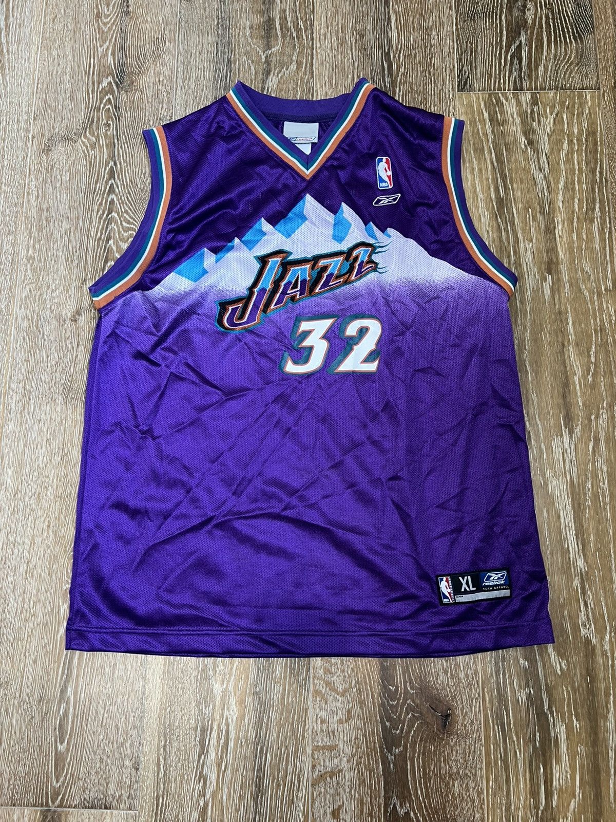 NBA × Reebok × Vintage YOUTH XL vintage reebok karl malone utah jazz jersey Size US S / EU 44-46 / 1 - 1 Thumbnail