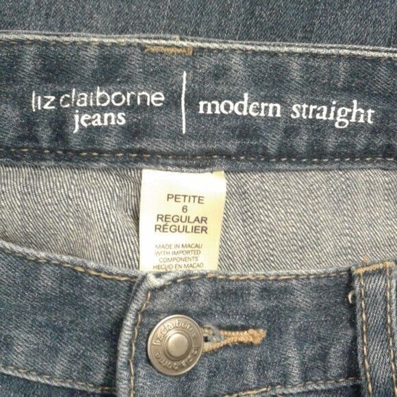 Liz Claiborne Liz Claiborne Size 6 Petite Jeans Womens Modern Straight Reg Size 28" / US 6 / IT 42 - 2 Thumbnail