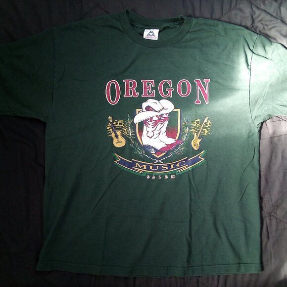 Band Tees × Vintage Vintage Oregon Country Music Salem Cowboy Boots T-Shirt Size US XL / EU 56 / 4 - 2 Thumbnail