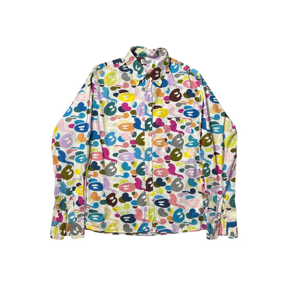 Bape Baby Milo Bape Multi Color Camo Long Sleeve Shirt Size US M / EU 48-50 / 2 - 1 Thumbnail
